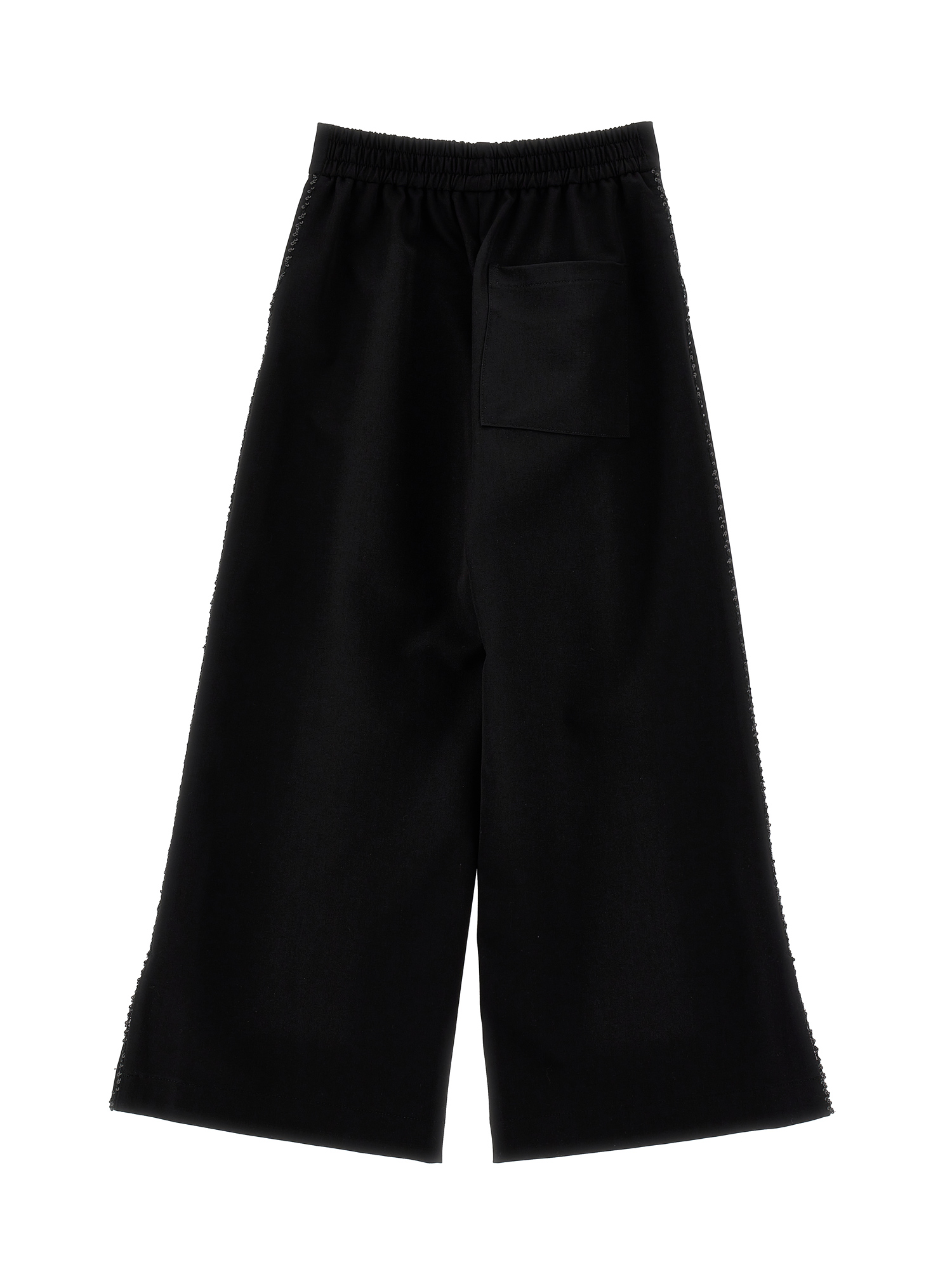Monnalisa Sequined Pants In Black