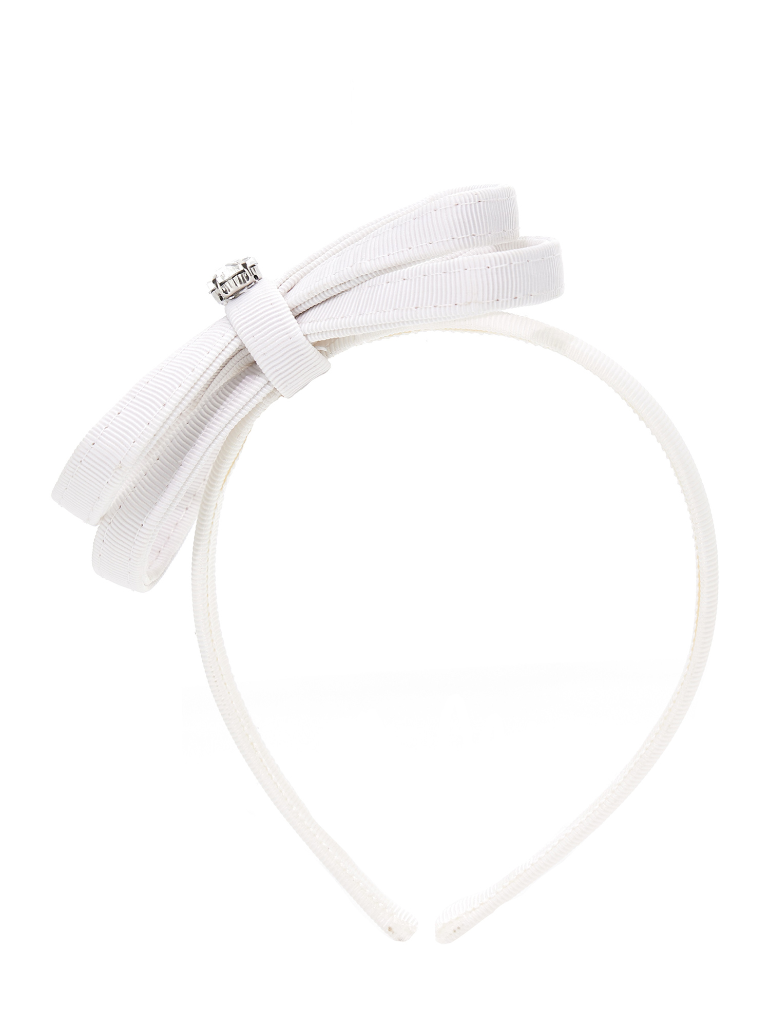 Monnalisa Kids'   Hairband With Logo In White