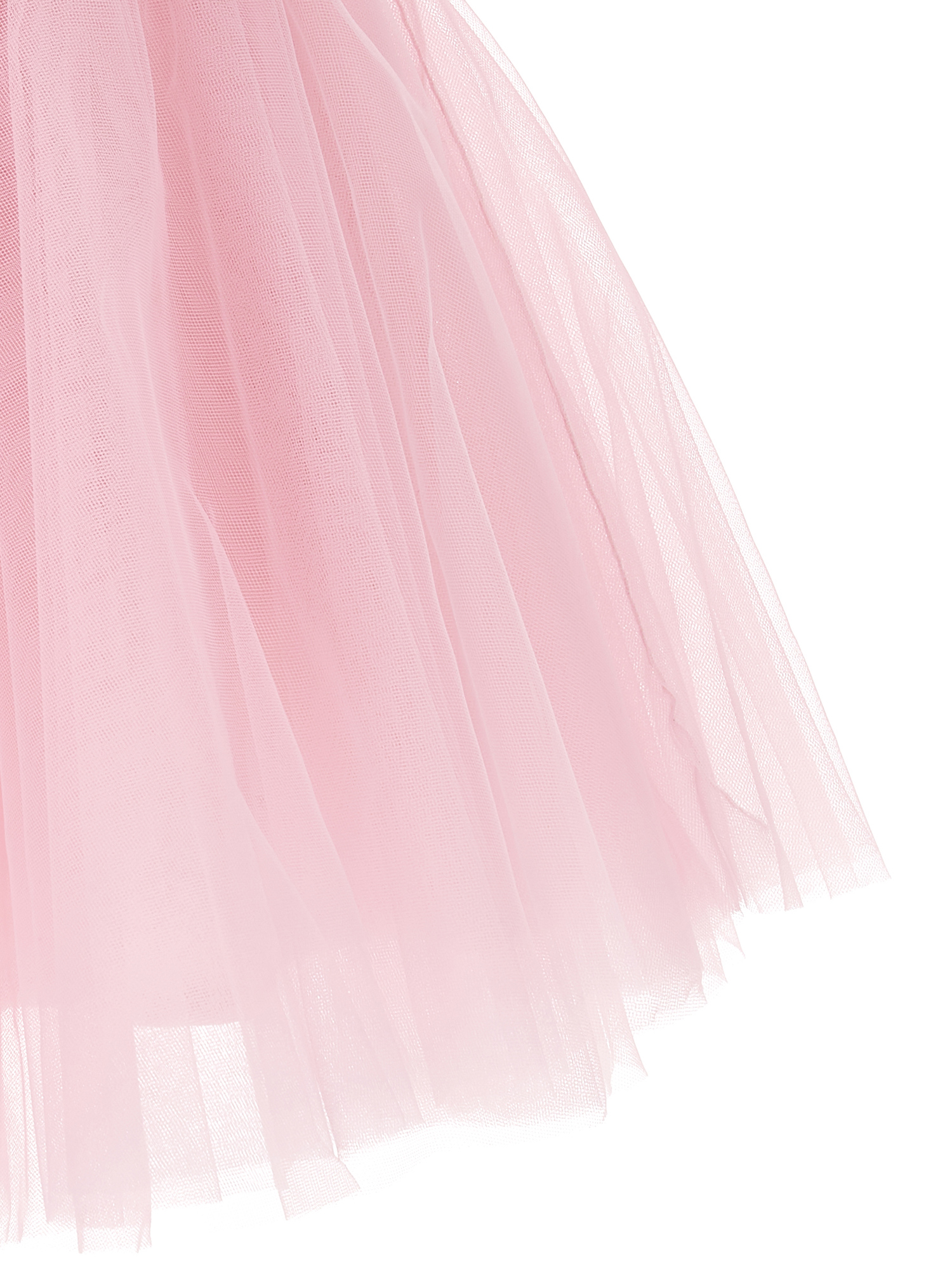 Shop Monnalisa Maxi Butterfly Silk-touch Tulle Dress In Rosa Fairy Tale