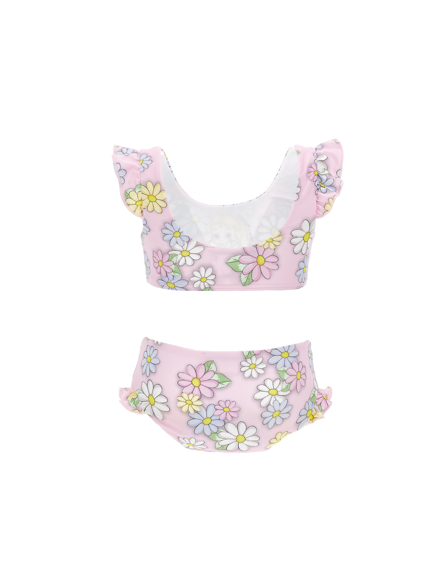 Monnalisa Alice Beachwear Set In Rosa Fairy Tale