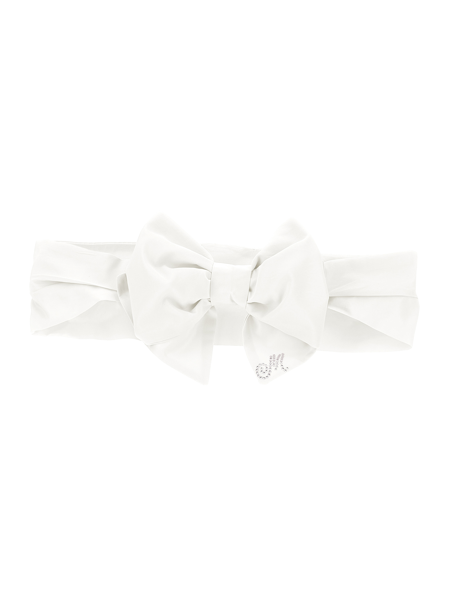 Monnalisa Babies'   Hair Band With Bow In White