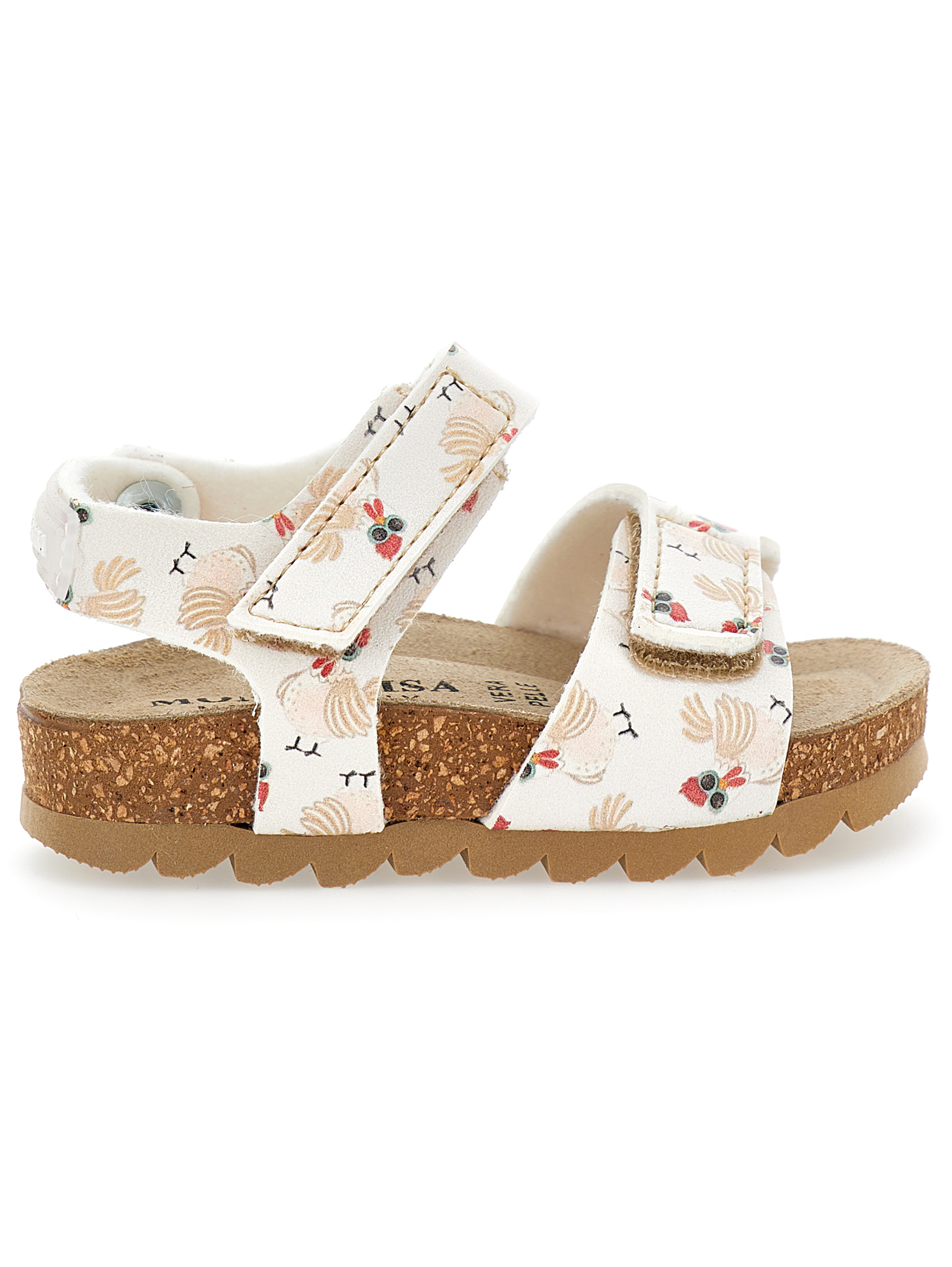 Monnalisa Sandalen Mit Hahnenmuster In Beige