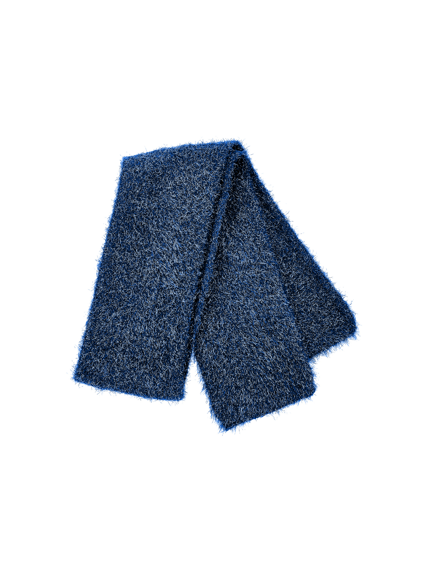 Monnalisa Lurex Scarf In Navy Blue