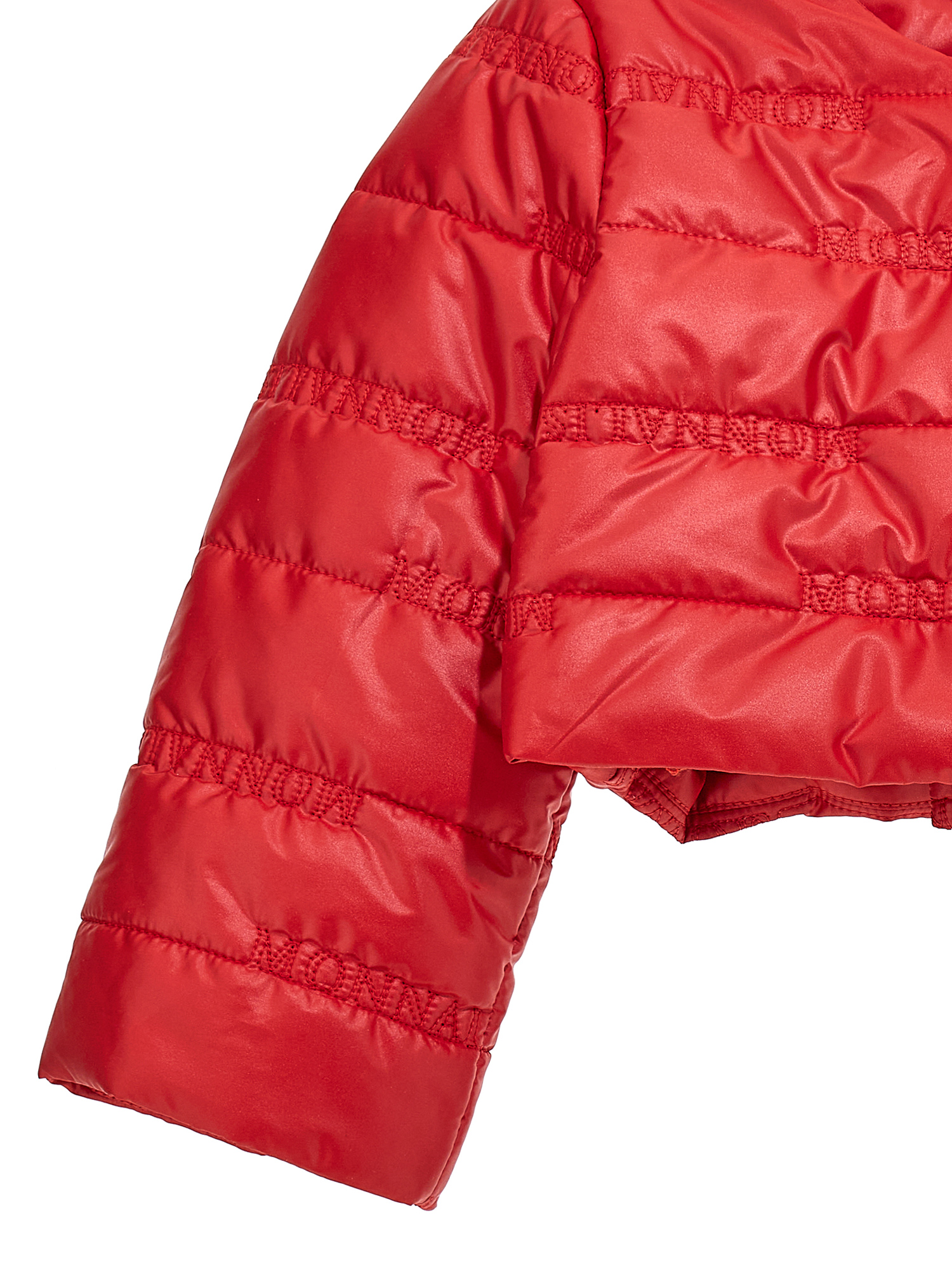 Shop Monnalisa Extralight Quilted Jacket In Red