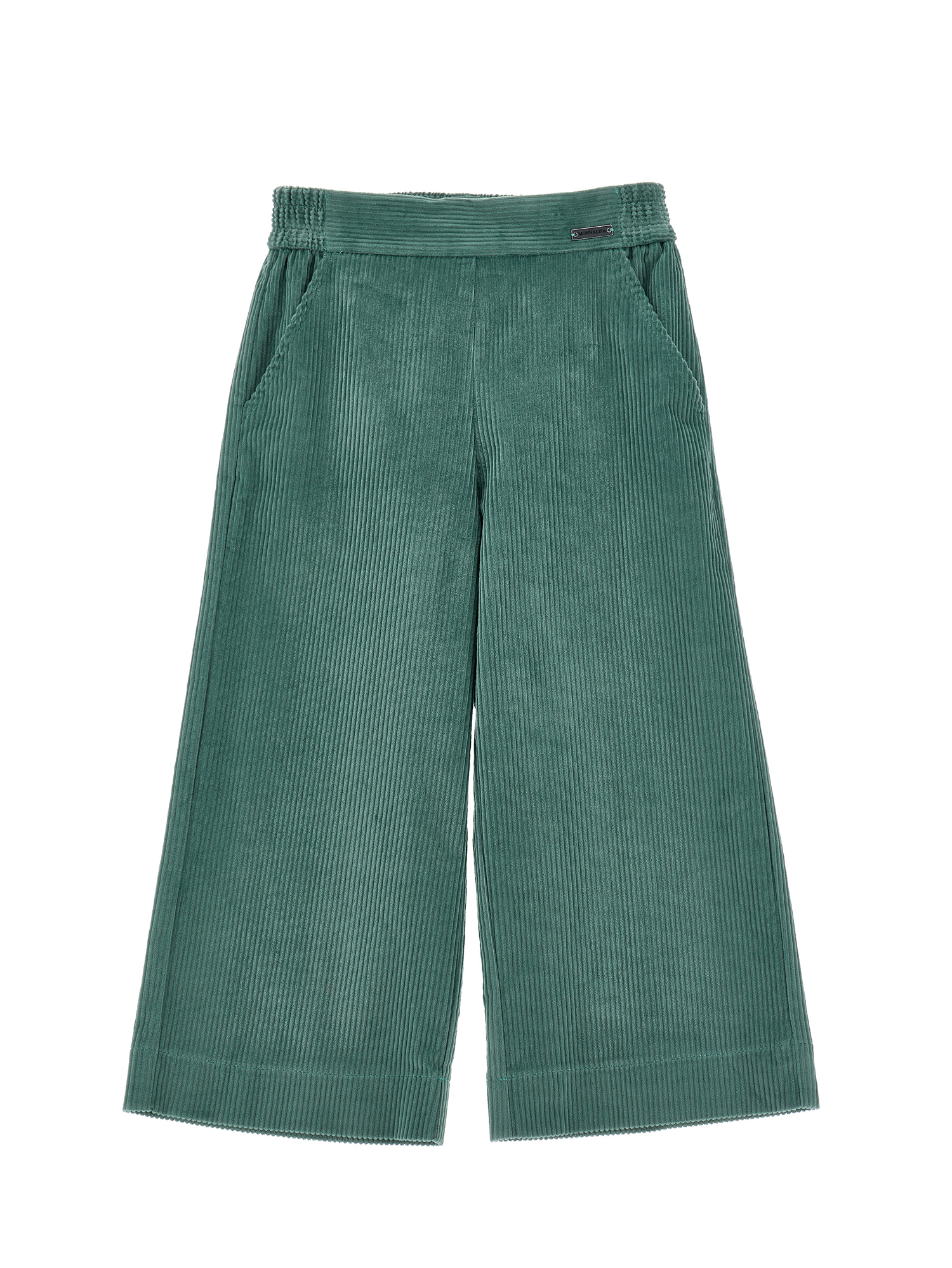 Monnalisa Ribbed Trousers In Blue
