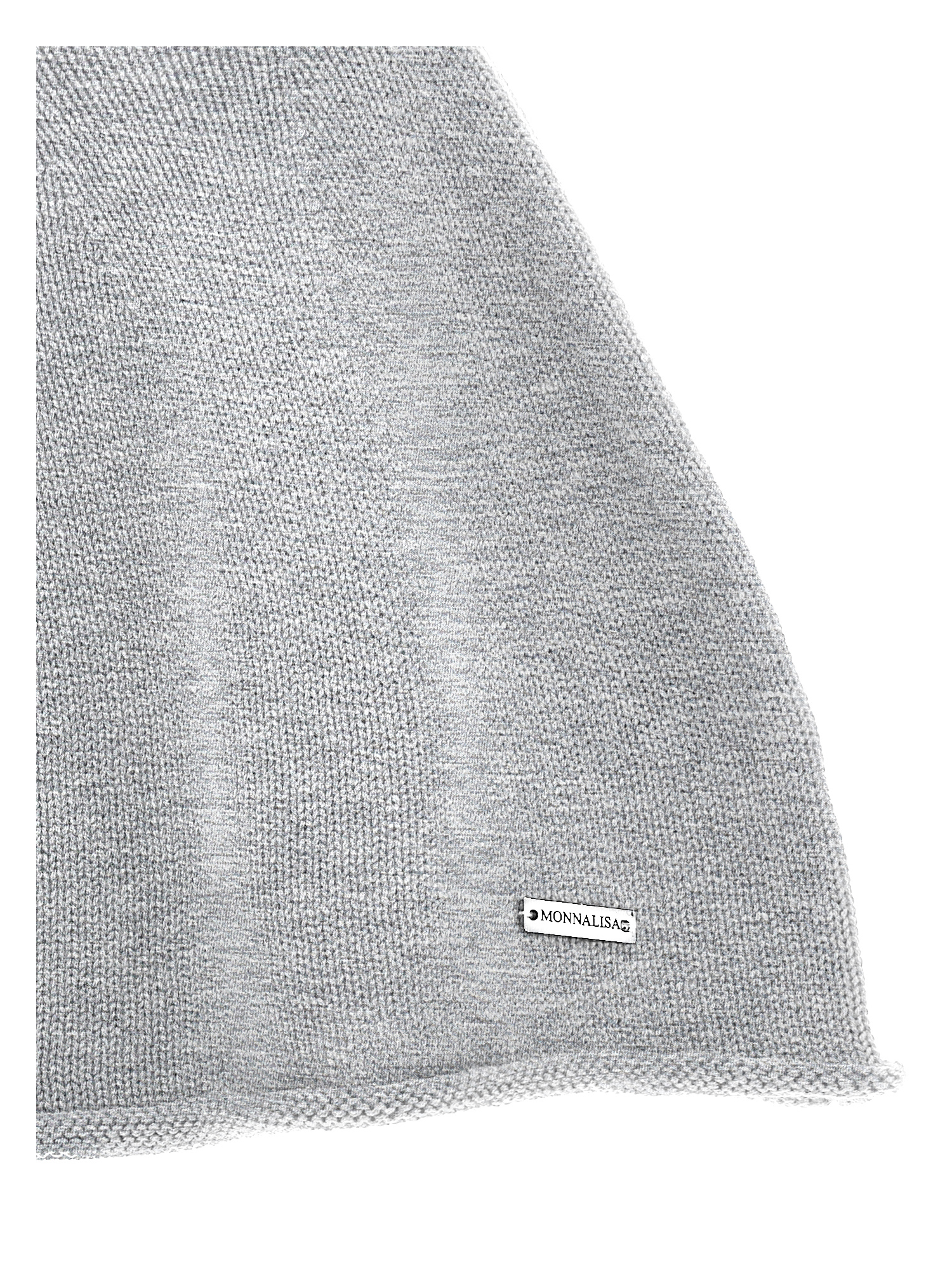 Monnalisa Knitted Cape In Grey