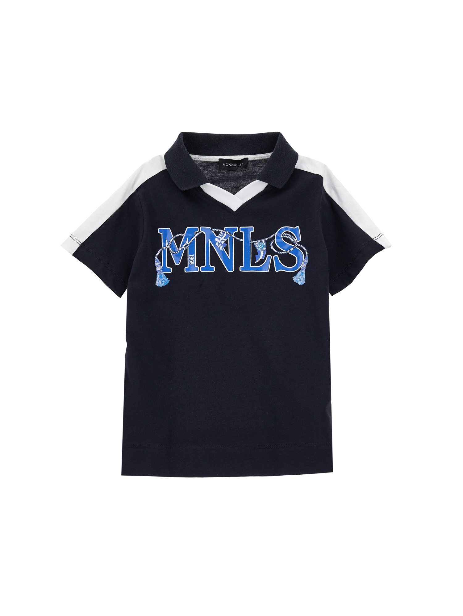 Monnalisa Kids'   Football Shirt T-shirt In Dark Blue