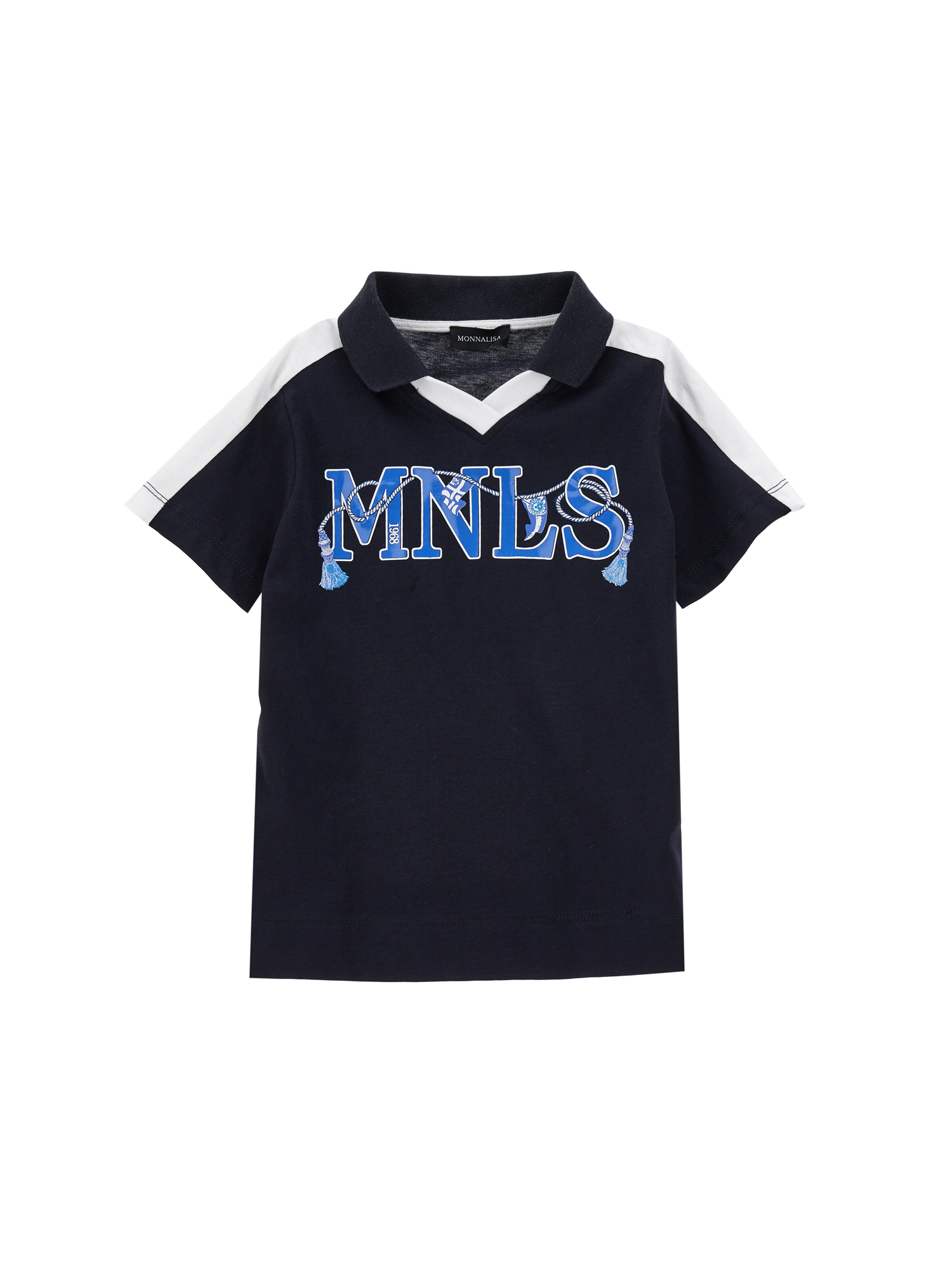 Monnalisa T-shirt colletto maglia da calciatore