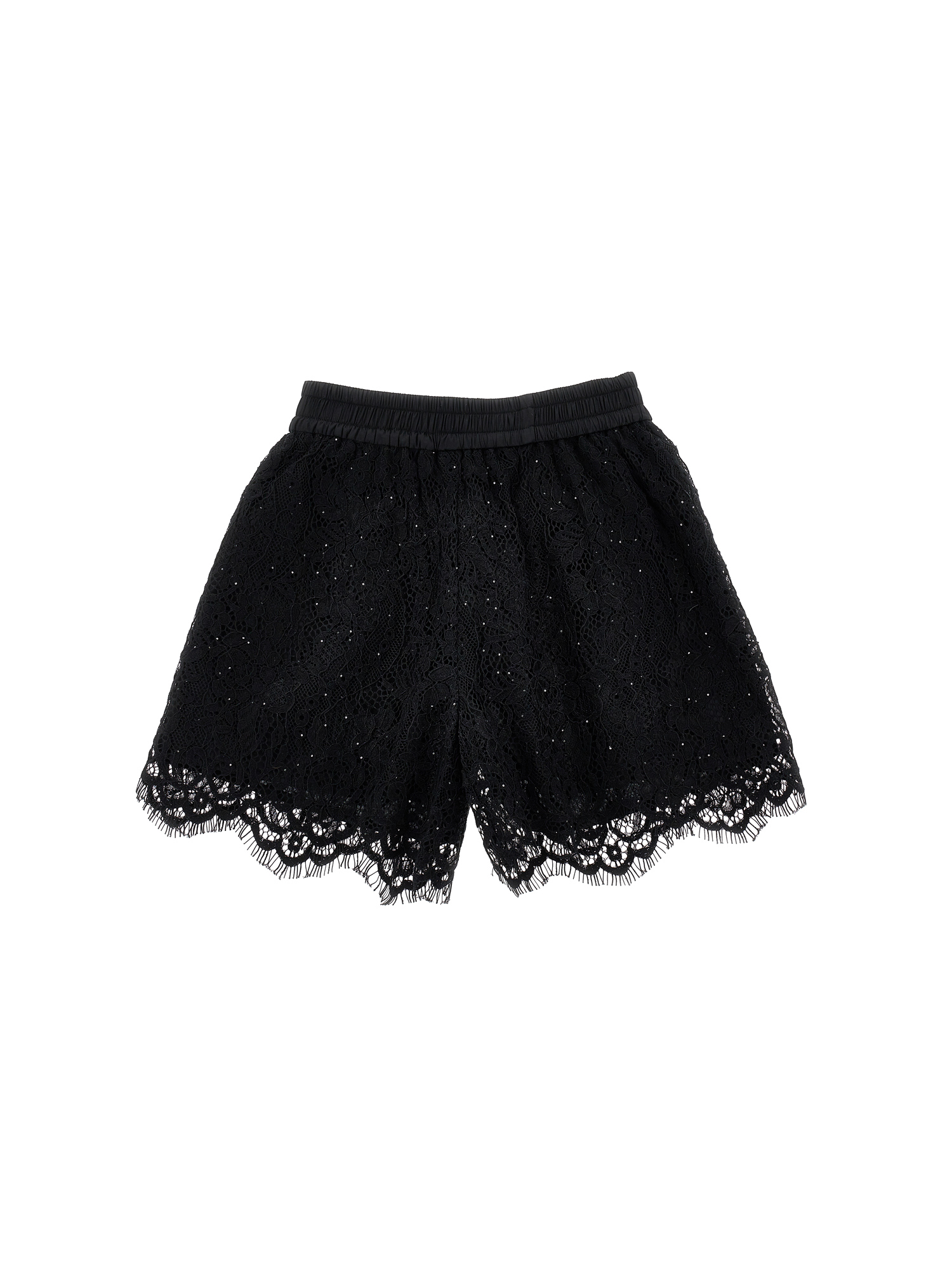 Monnalisa Lace Shorts In Black