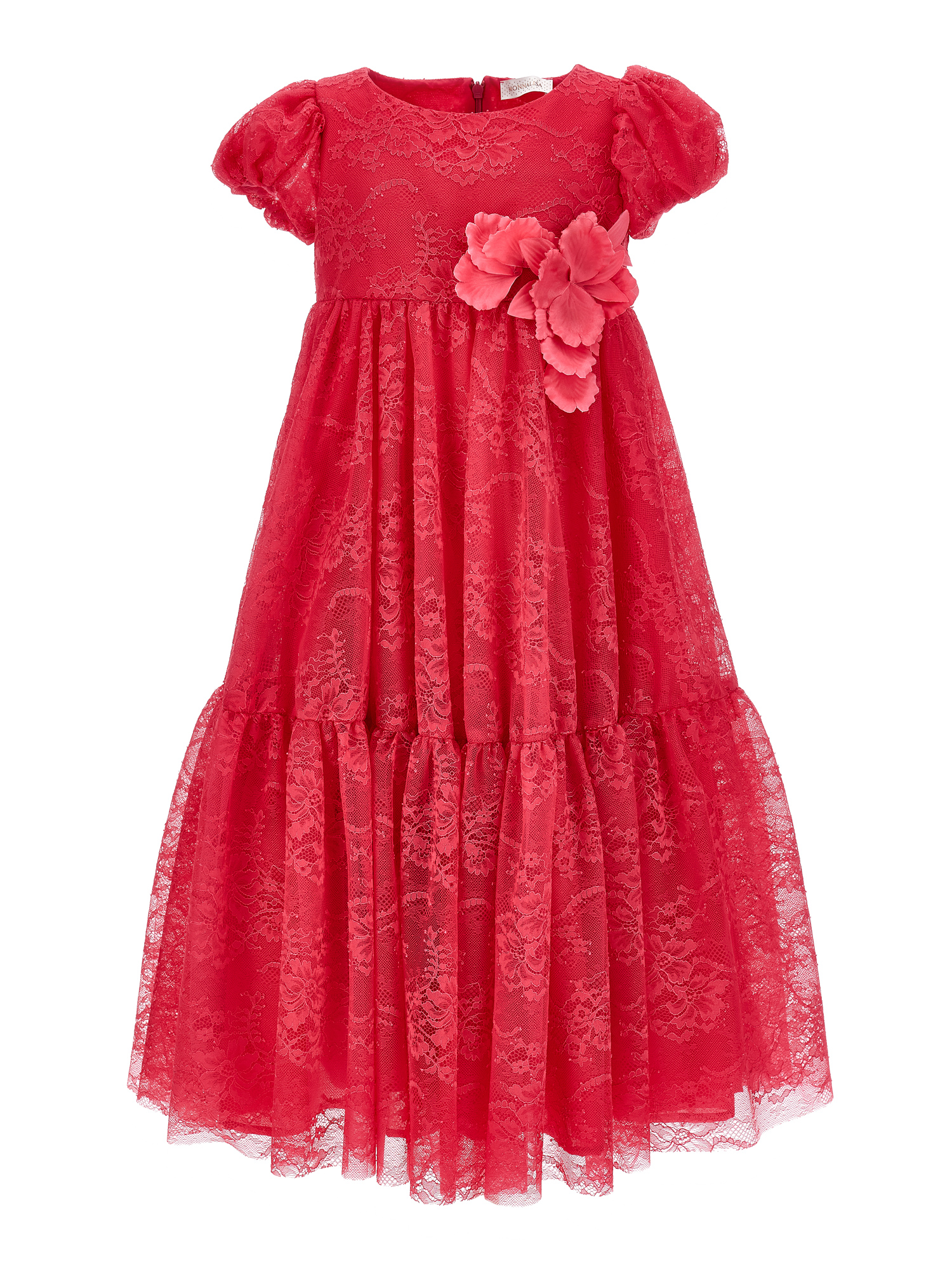 Monnalisa Abito lungo pizzo Chantilly