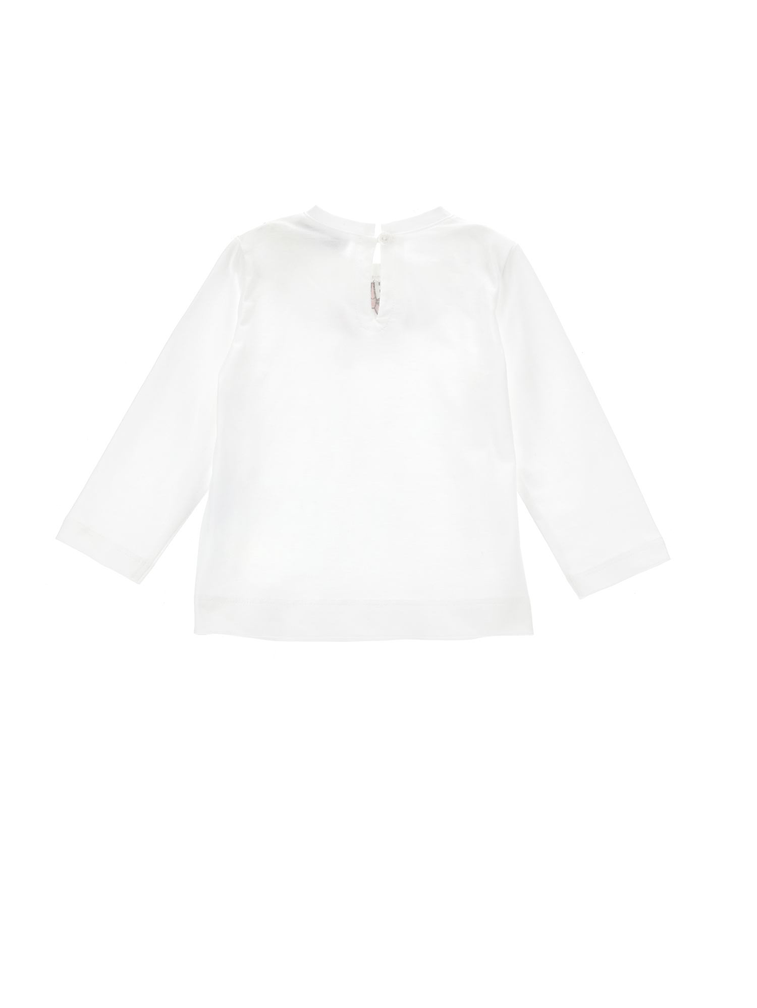 Monnalisa T-shirt With Embroidered Flowers In White