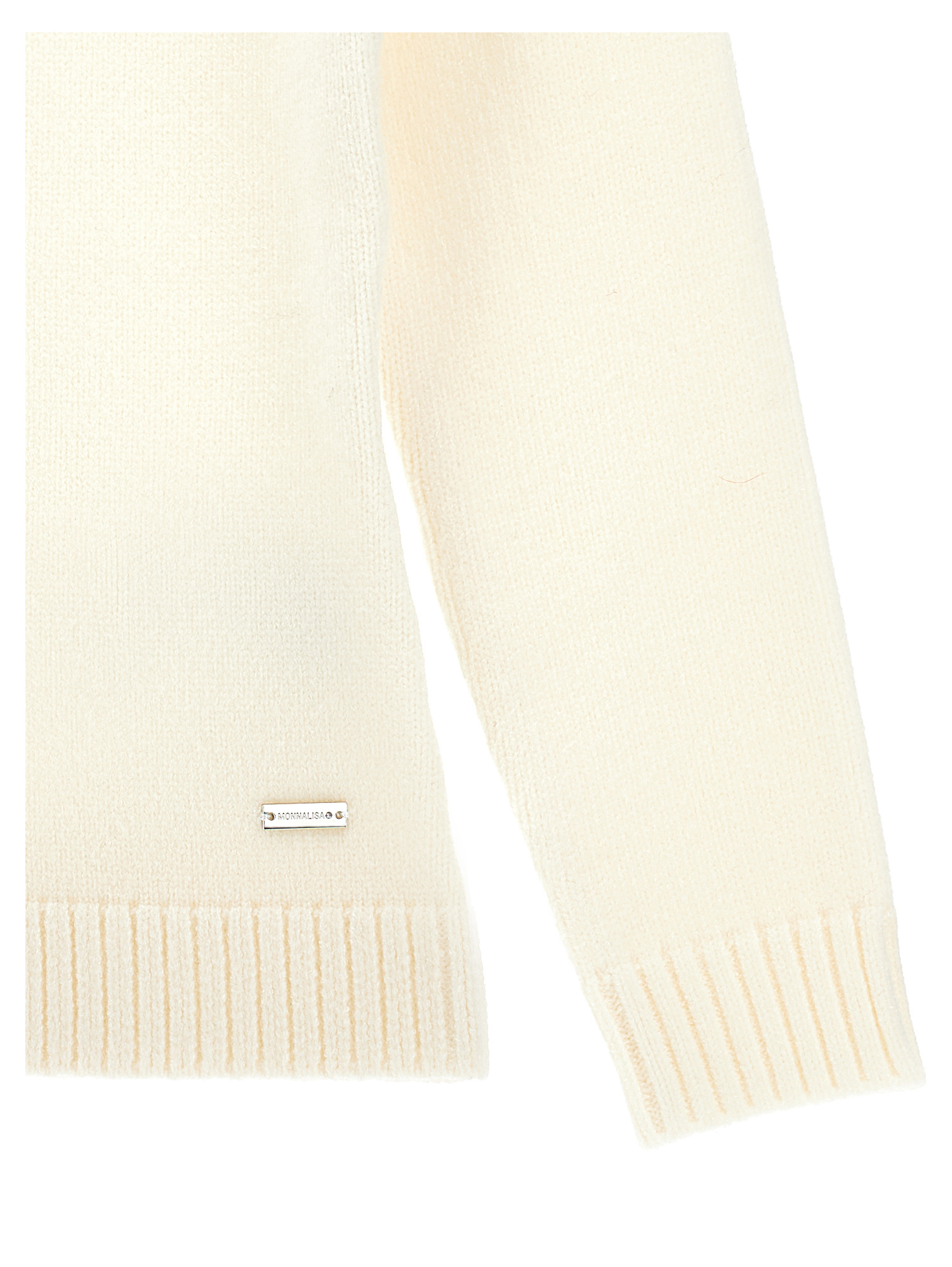 Monnalisa Halterneck Sweater In Neutral