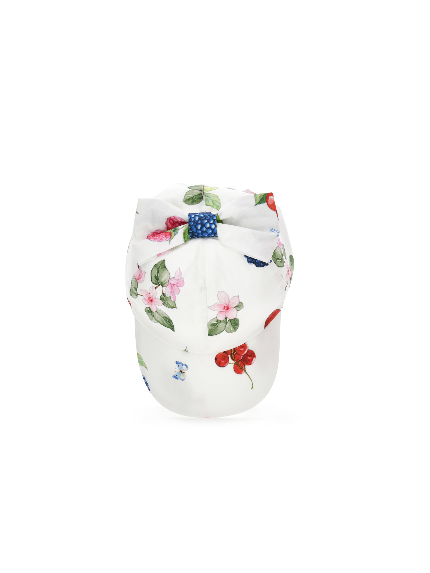 Monnalisa Baseball Cap With Bow In White