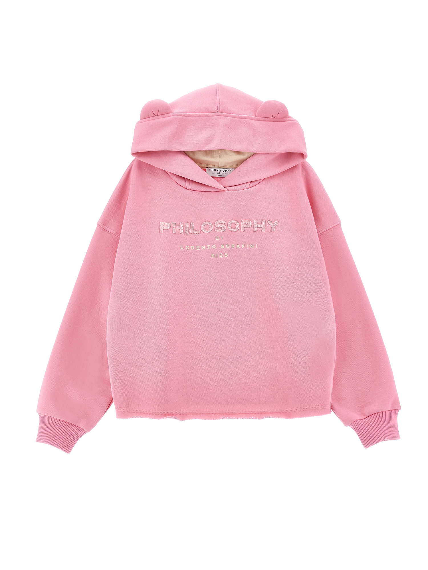 Philosophy Di Lorenzo Serafini Hoodie Mit Teddyohren In Pink