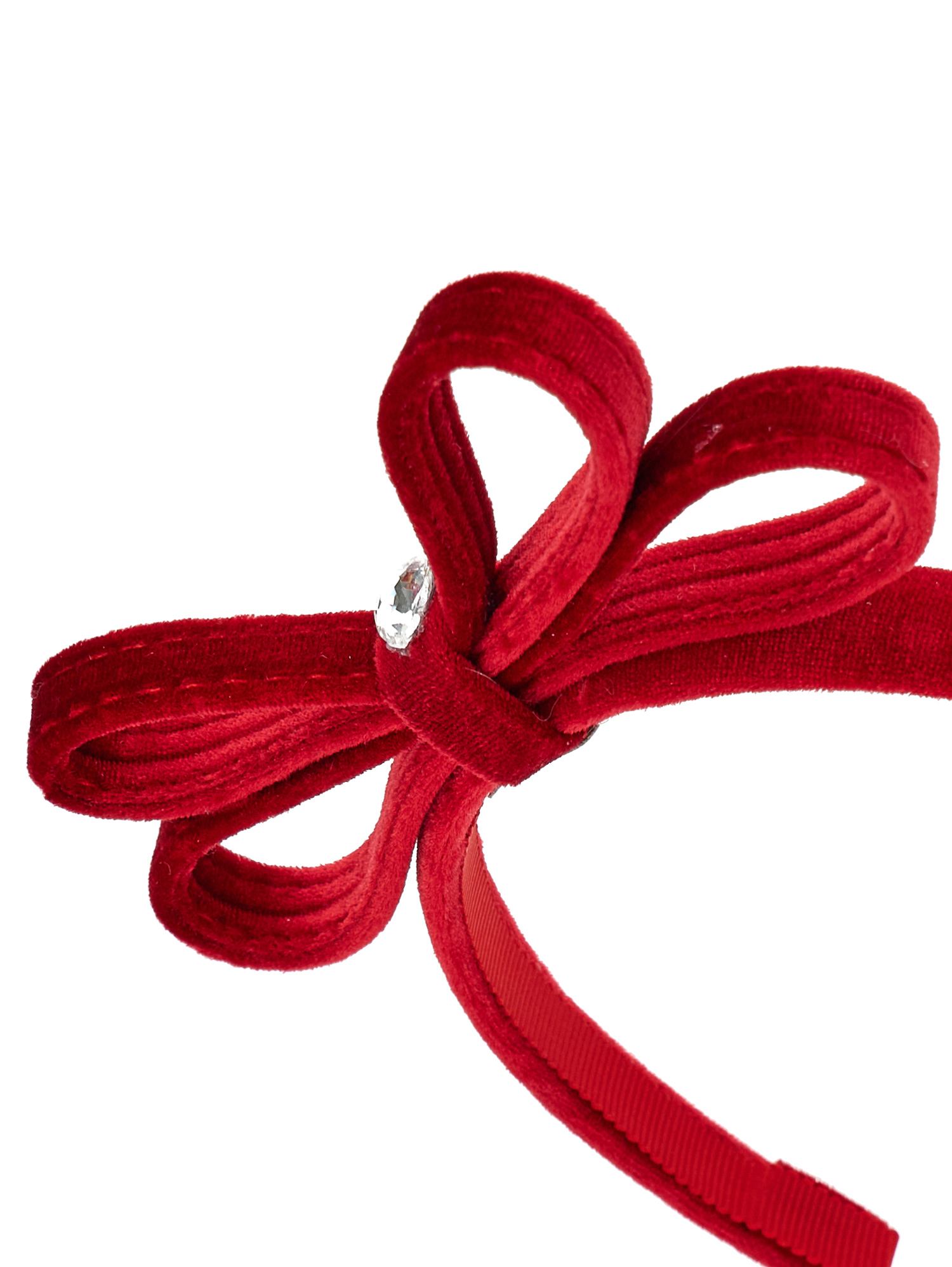 MONNALISA MONNALISA VELVET HEADBAND WITH BOW