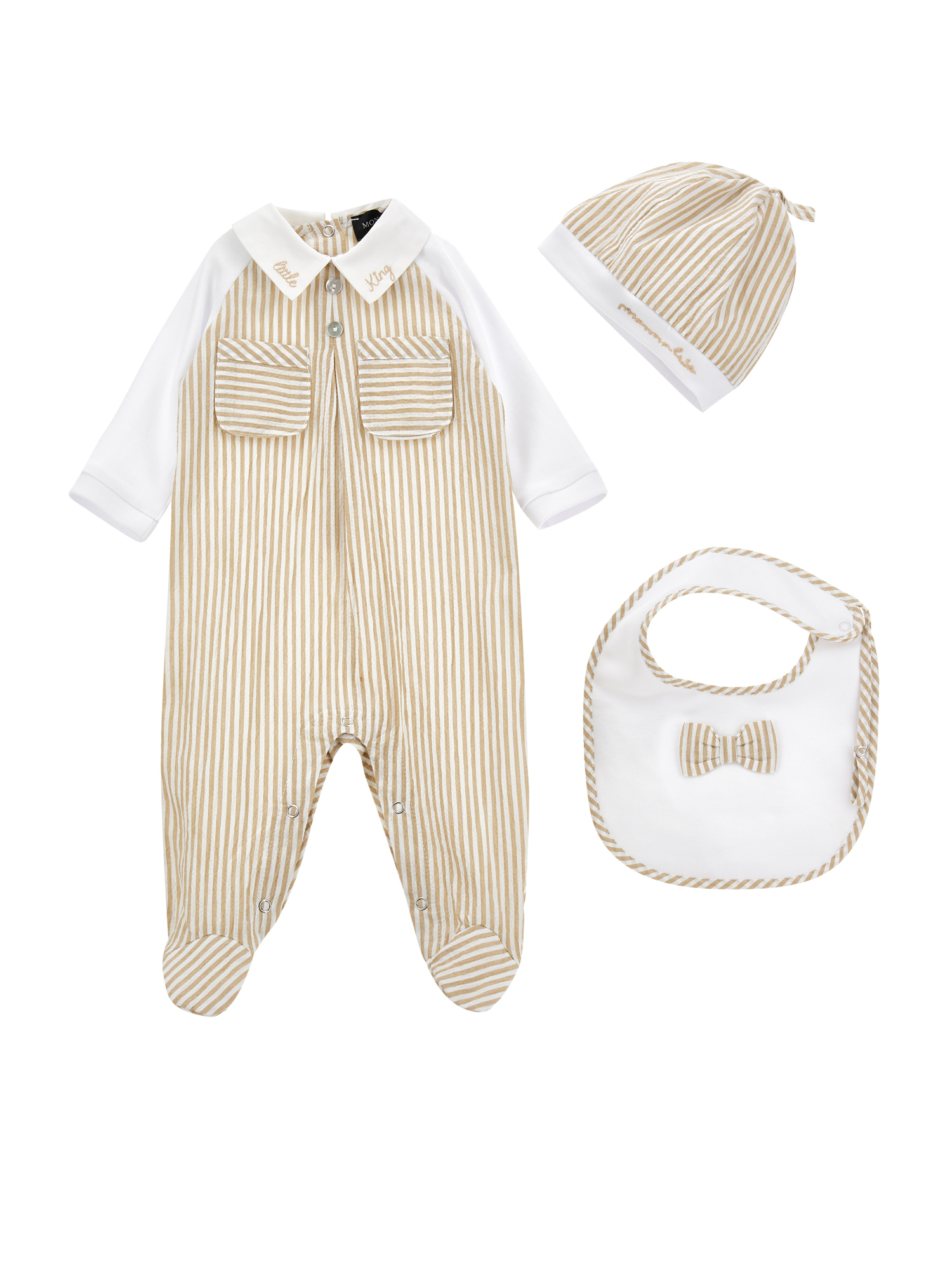 Monnalisa Set tre pezzi righe