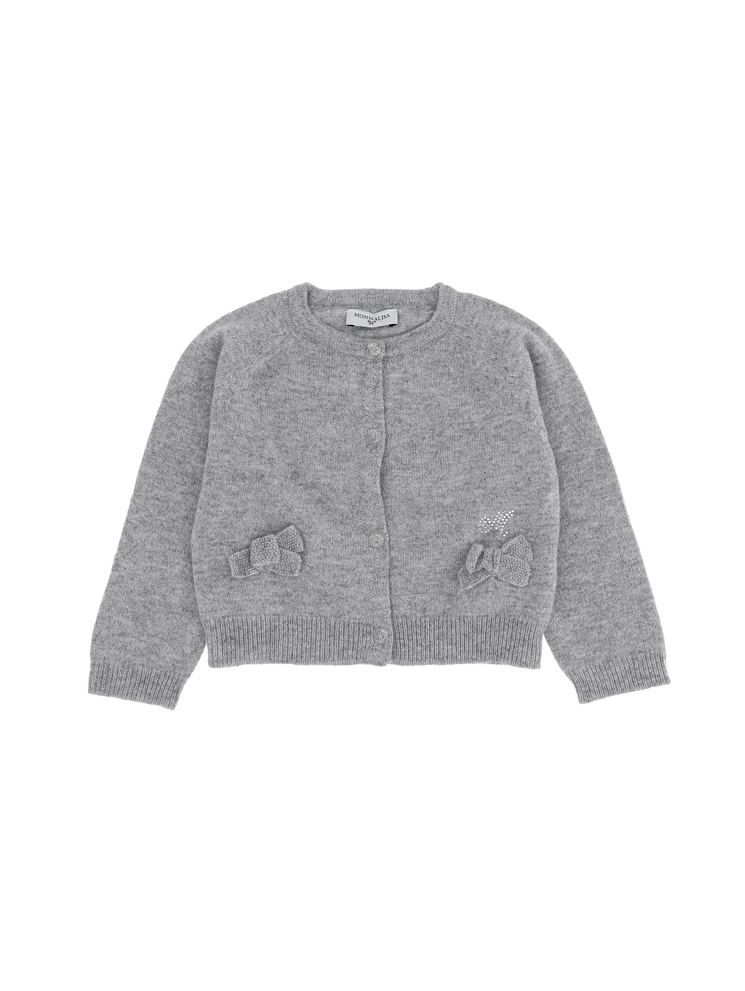 Cardigan lana misto angora fiocchi Monnalisa Bambina Abbigliamento Maglioni e cardigan Cardigan 