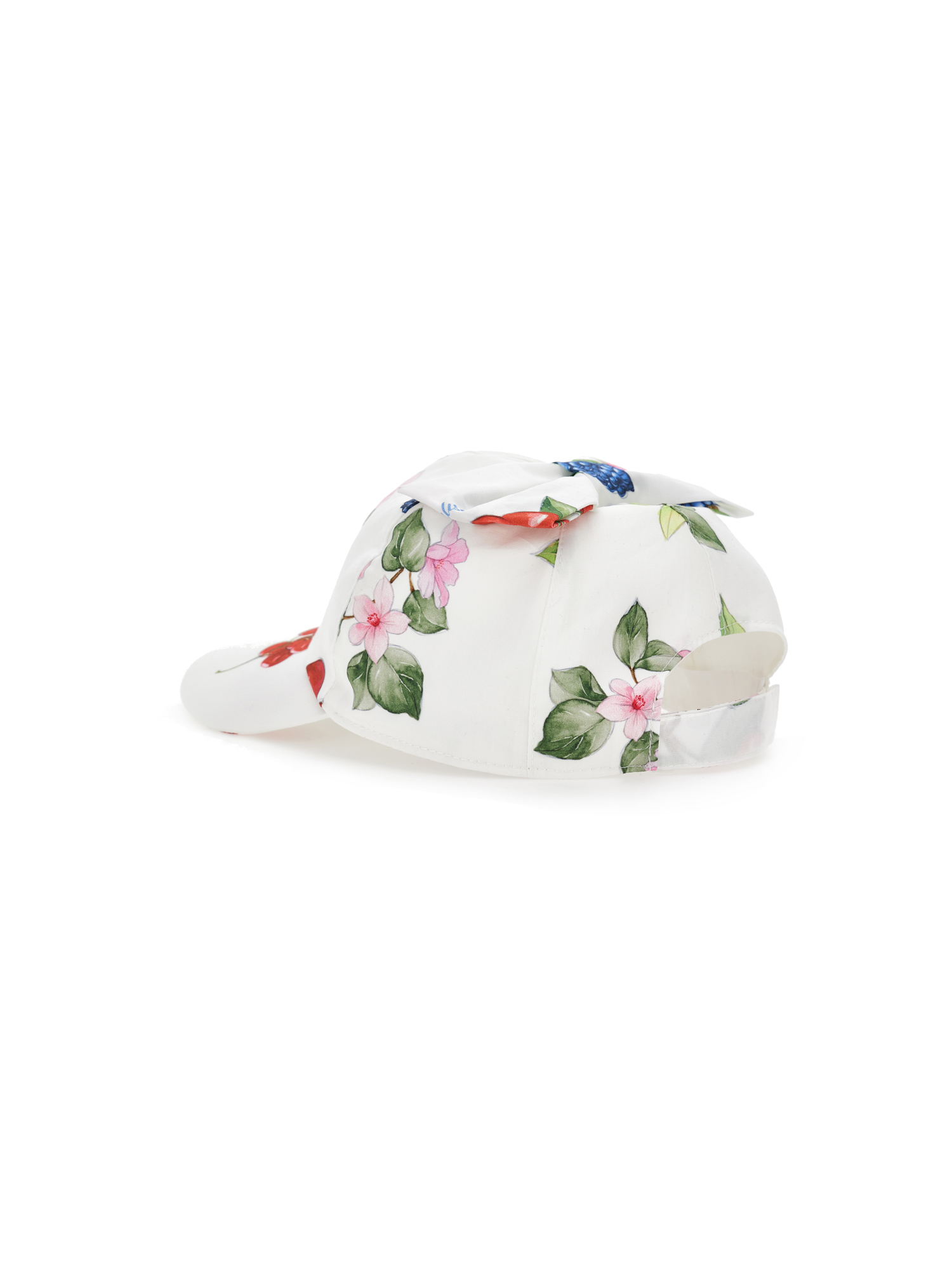 Monnalisa Baseball Cap With Bow In White