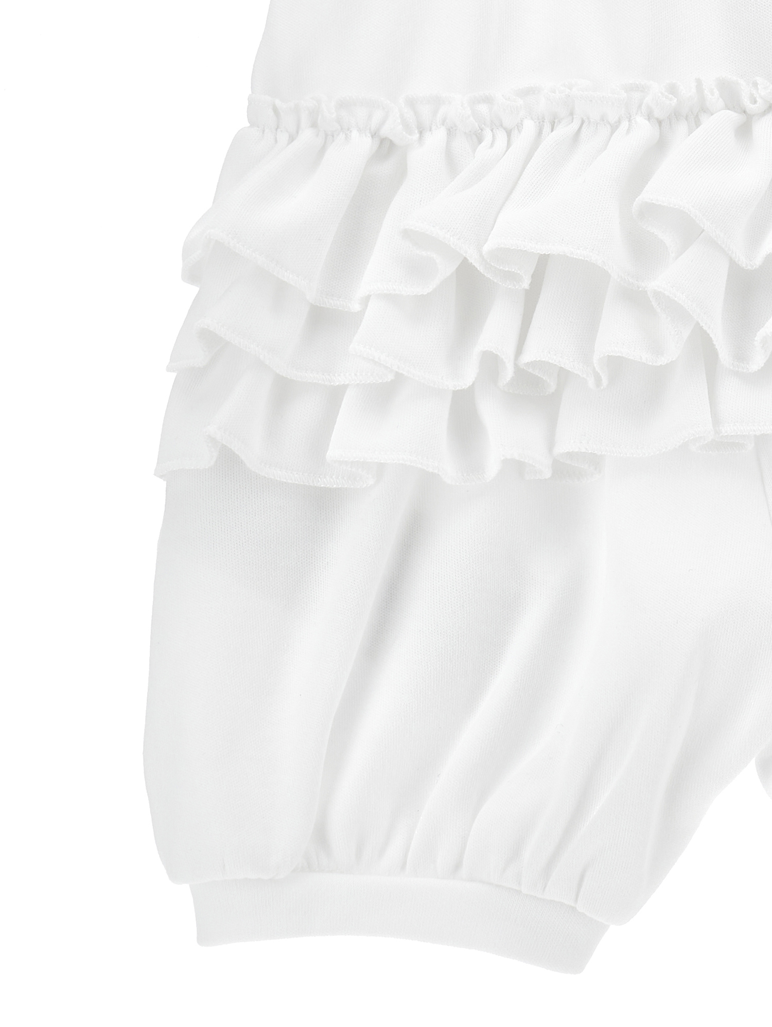 Monnalisa Sangallo Cotton Romper In White
