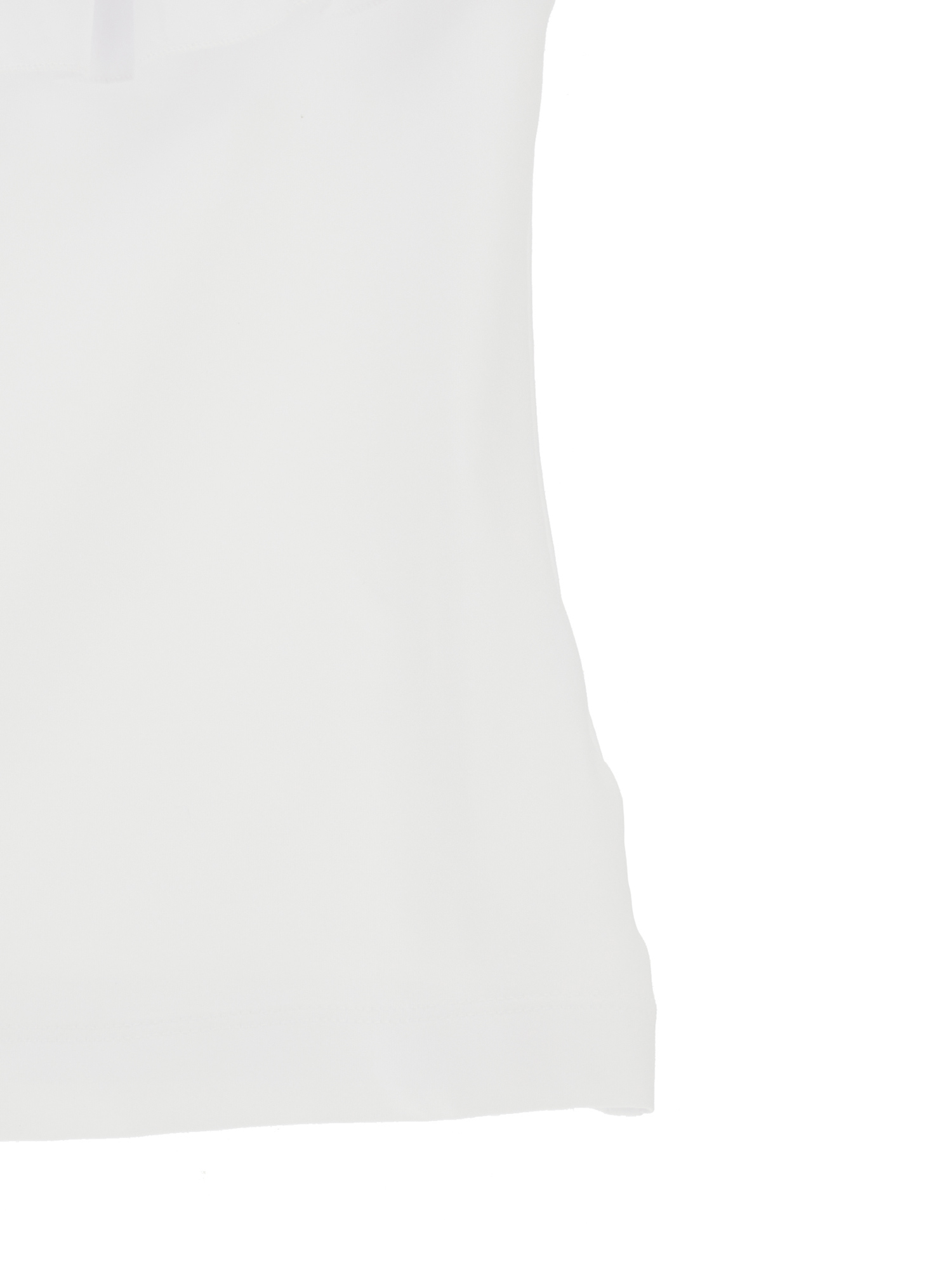 Monnalisa Jersey T-shirt With Maxi Trim In White