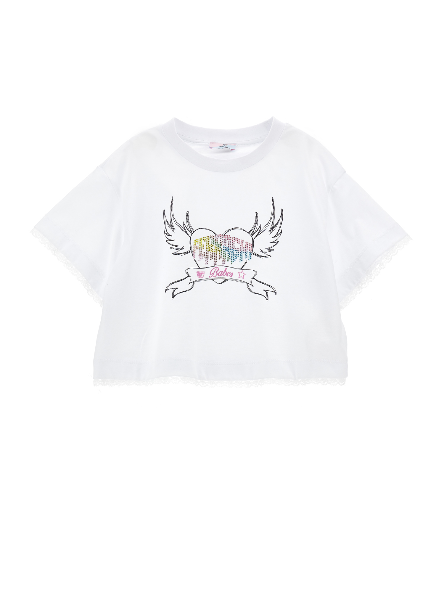 Monnalisa T-shirt CFPunk con pizzo