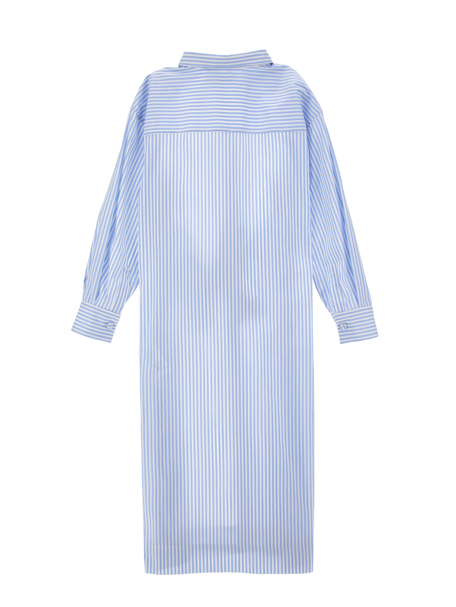 Philosophy Di Lorenzo Serafini Philosophy Kids  Striped Shirt Dress With Bow In Blue