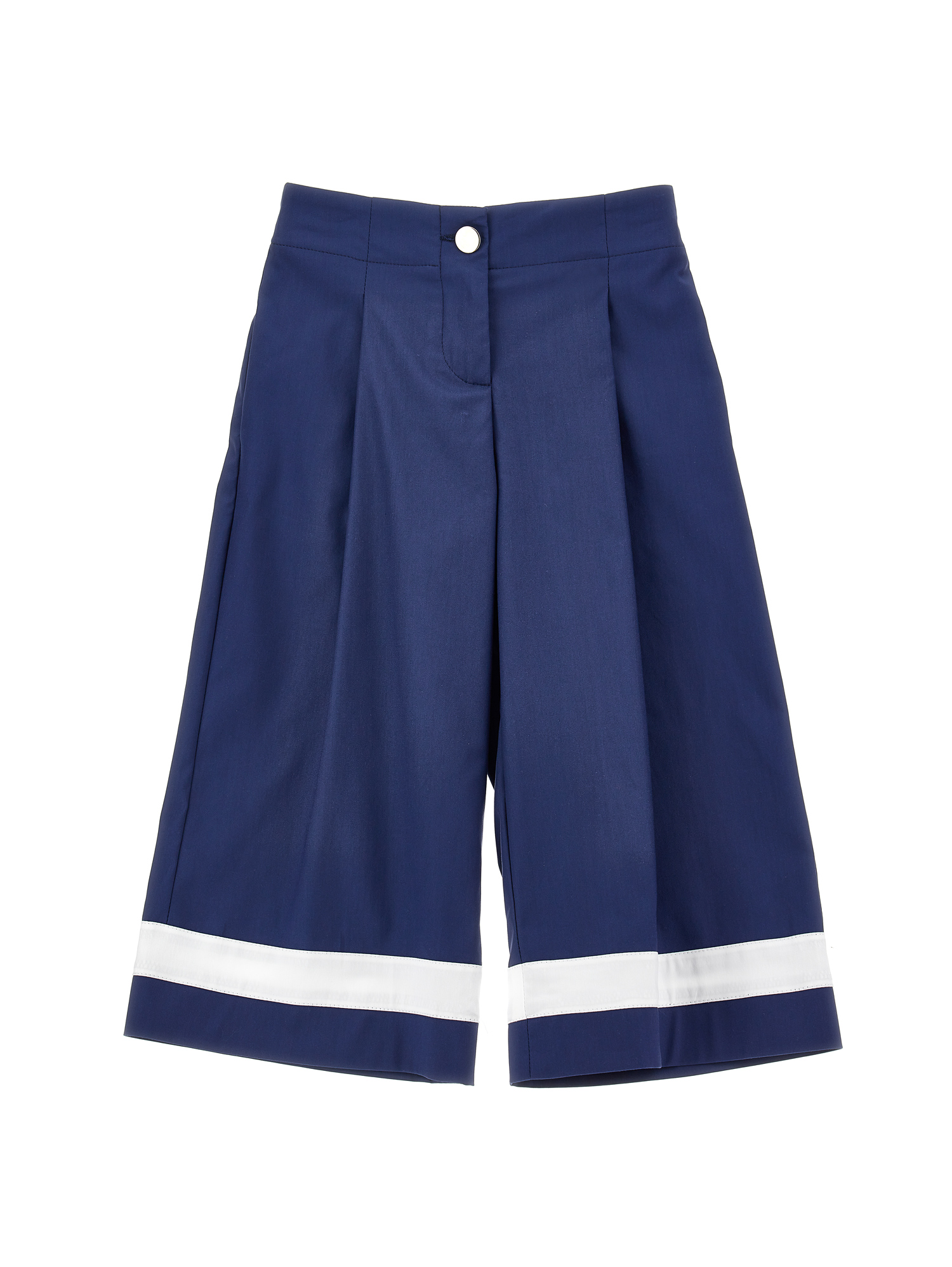 Monnalisa Kids'   Two-tone Stretch Trousers In Blue