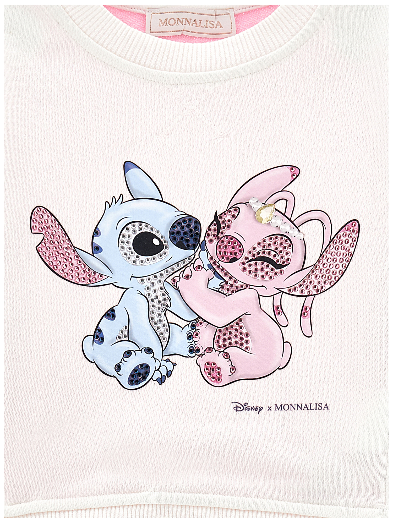 Stitch & Angel Sweatshirt girl | Monnalisa United States