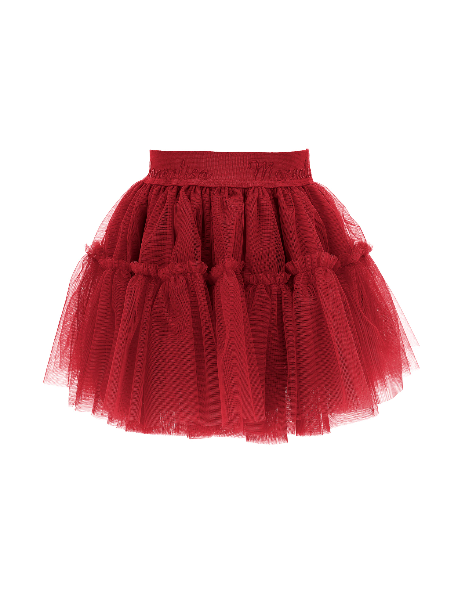 Monnalisa Rock Aus Seidentüll In Ruby Red