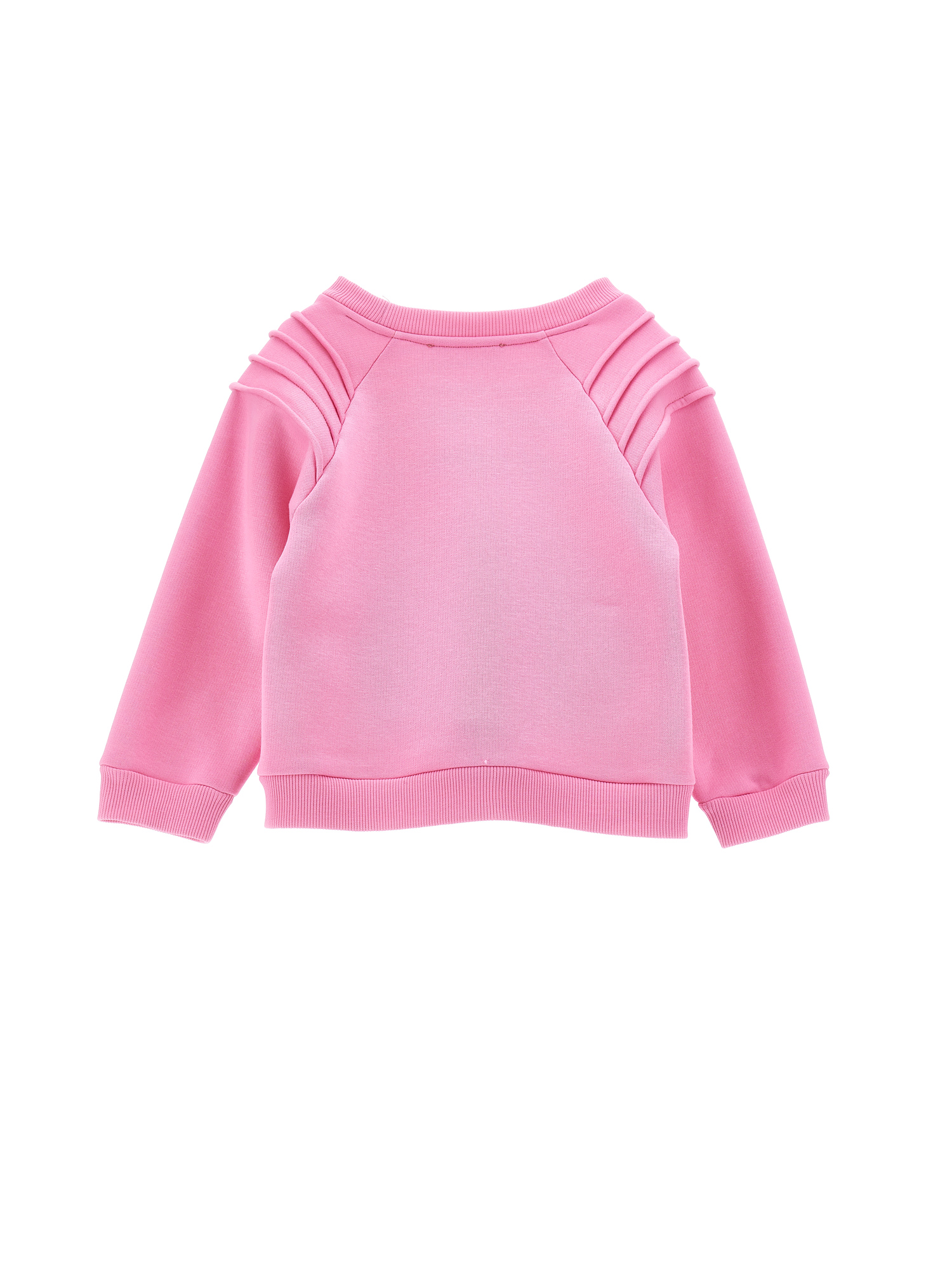 Monnalisa Daisy Fleece Set In Bright Peach Pink