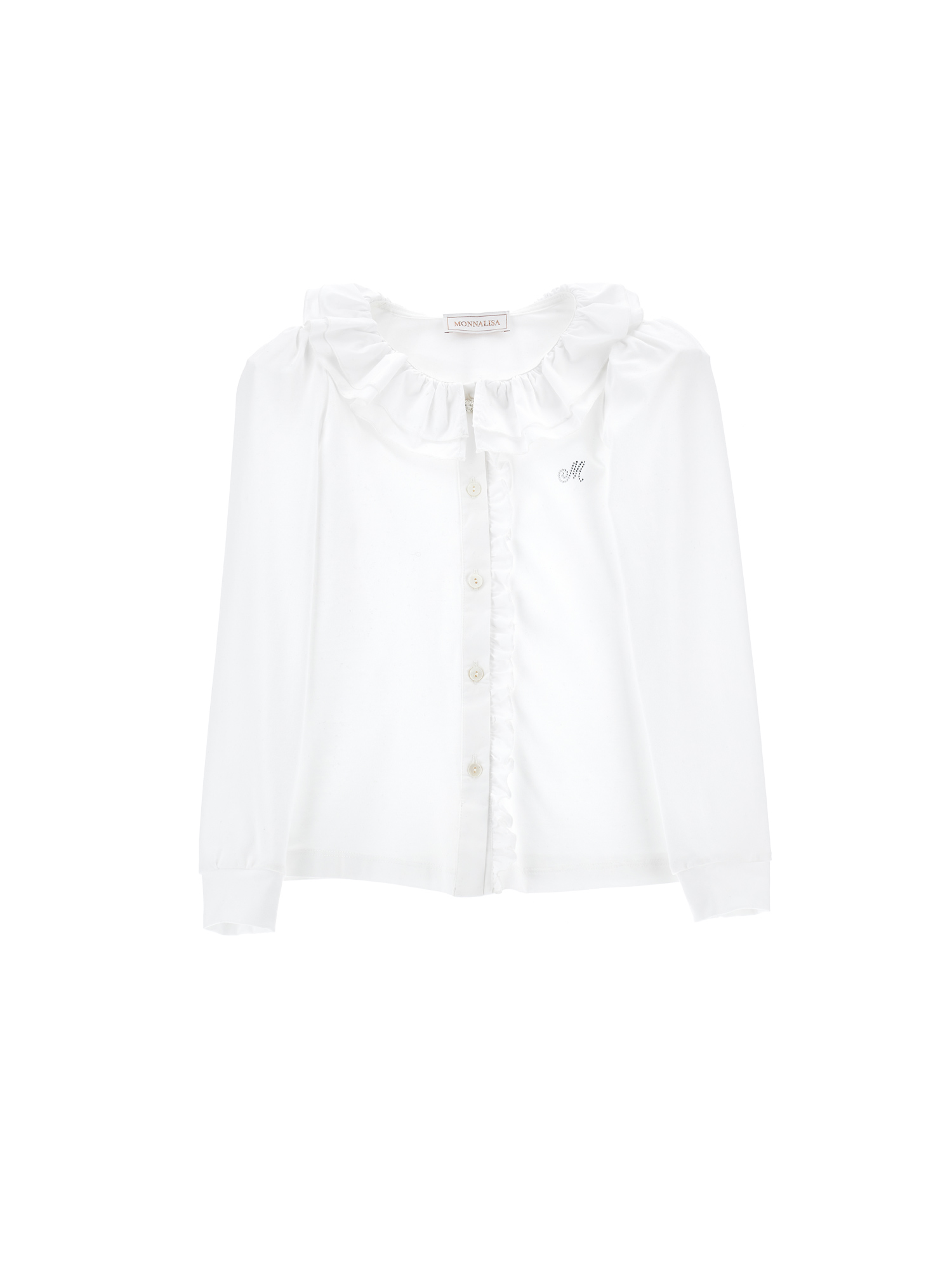 Monnalisa Camicia jersey con ruches