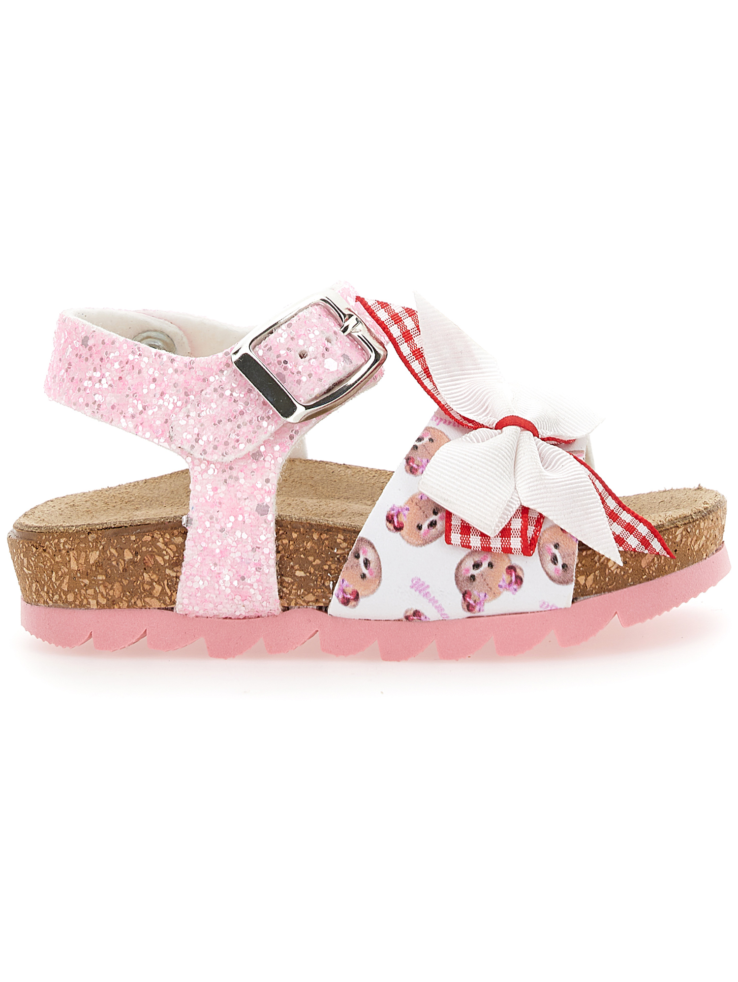 Monnalisa Sandaletti glitter con fiocchetti