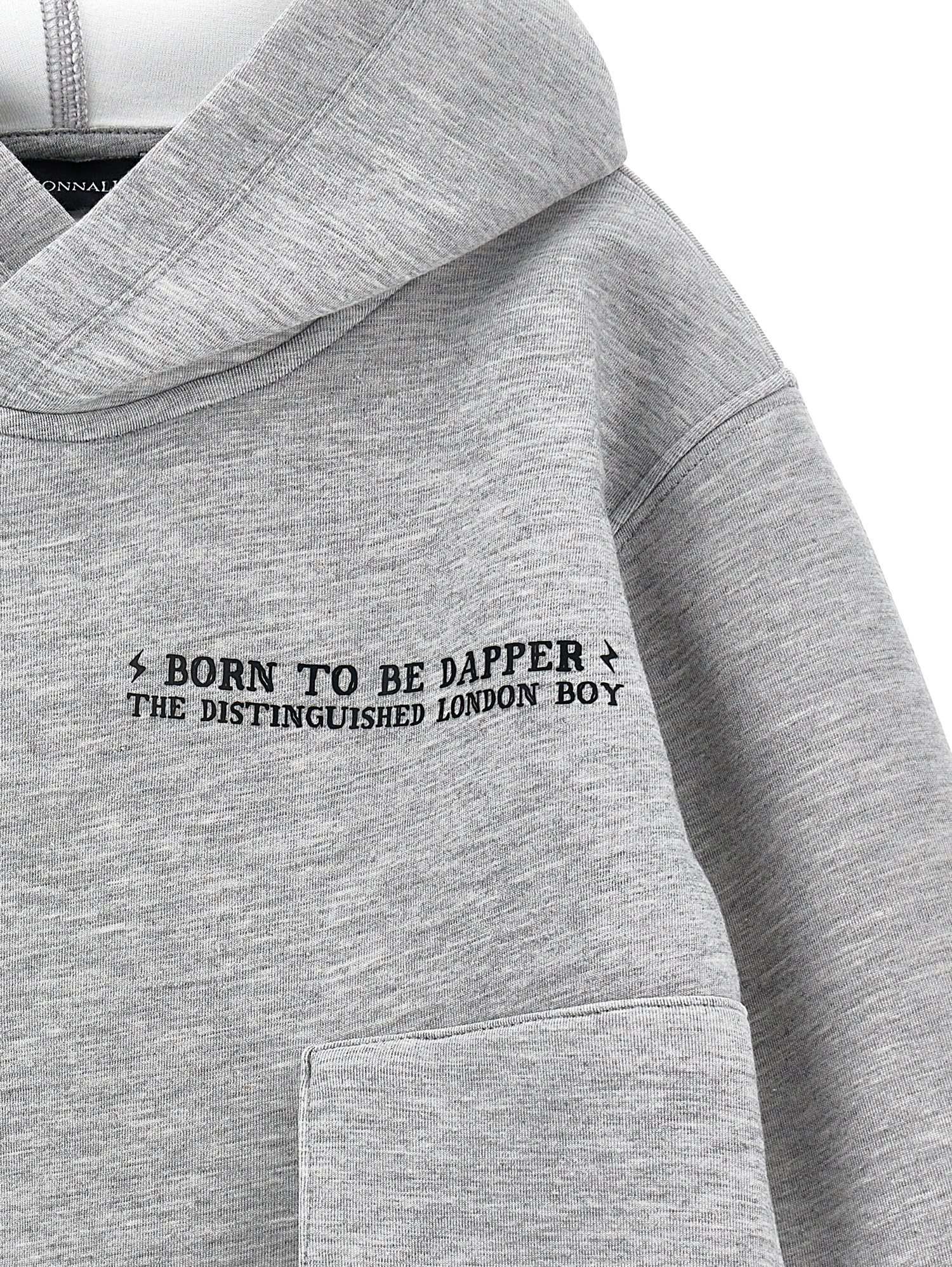 Monnalisa Hoodie In Grey + Cream