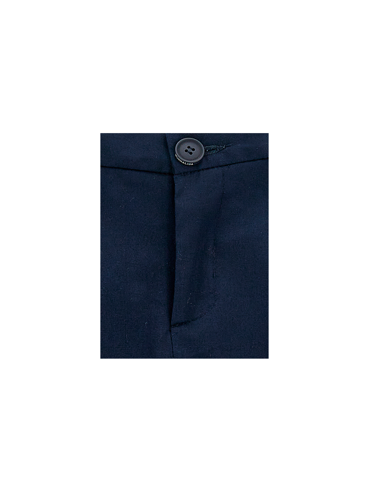Shop Monnalisa Classic Gabardine Bermuda Shorts In Dark Blue