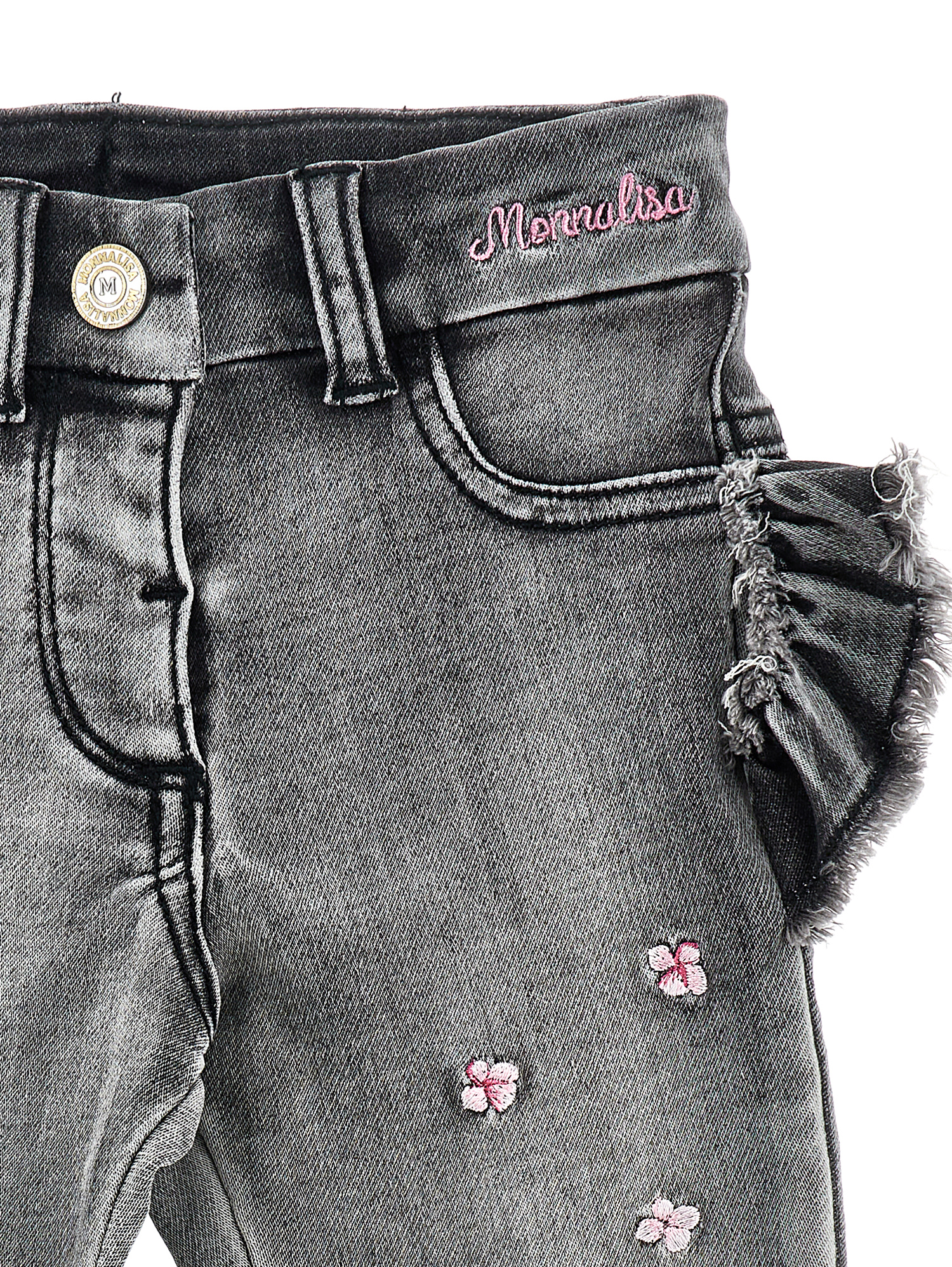 Monnalisa Jeans Grey In Grey
