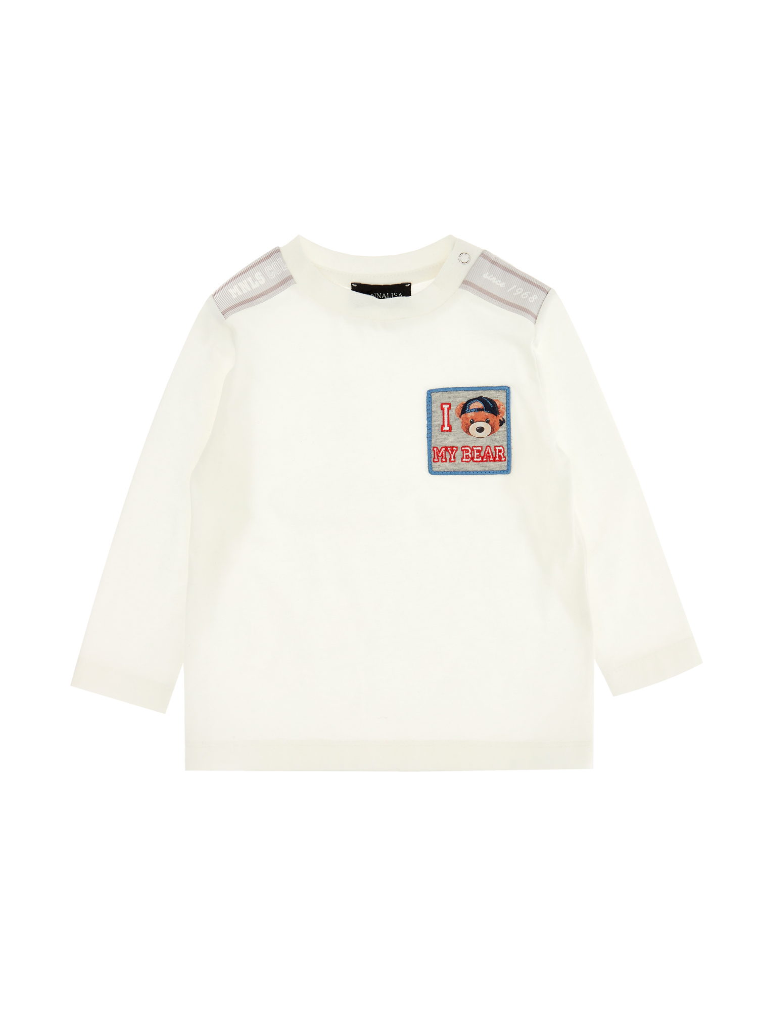 Monnalisa T-shirt jersey maniche lunghe orsetti