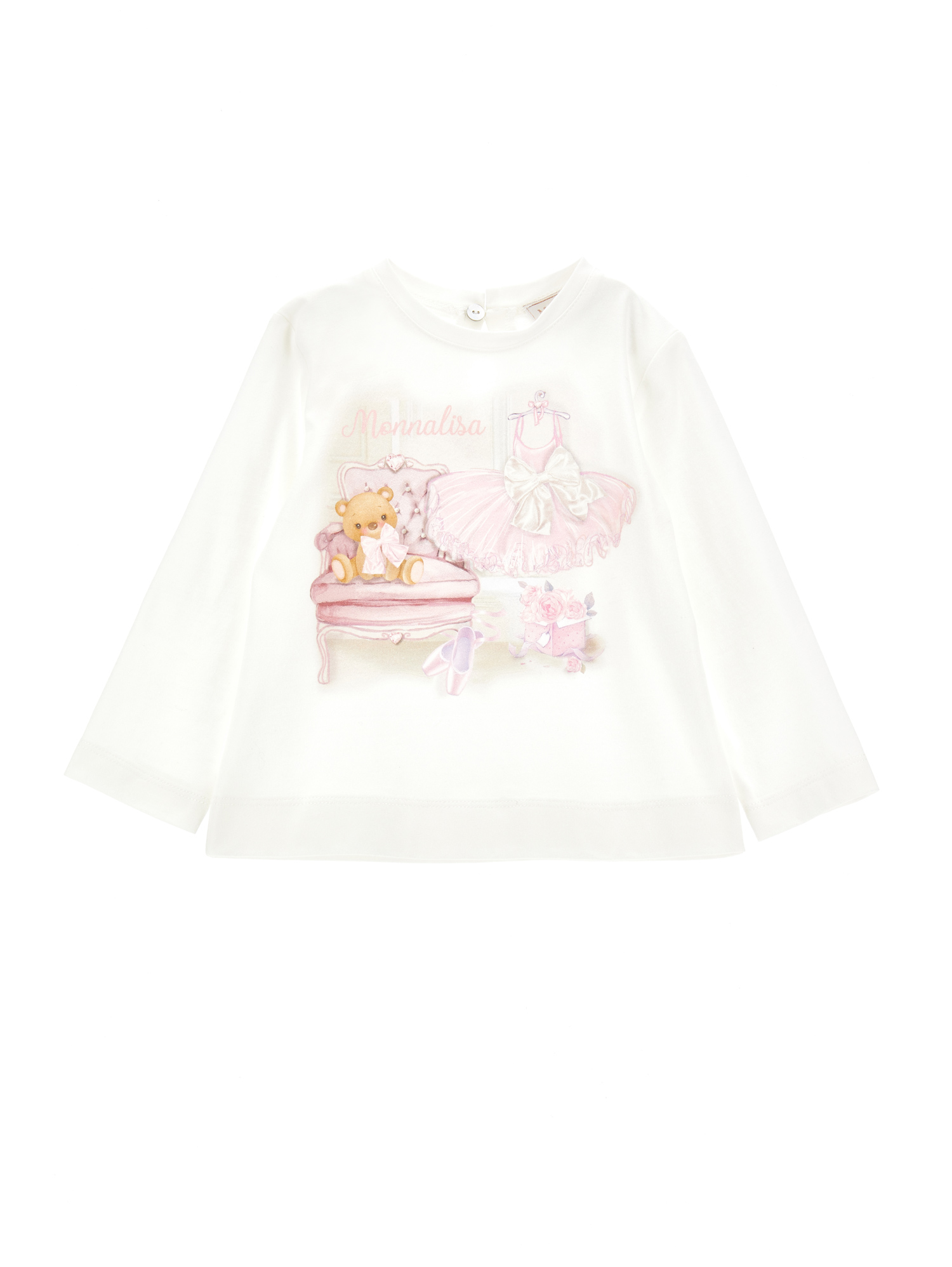 Ballet print cotton T shirt girl Monnalisa United States