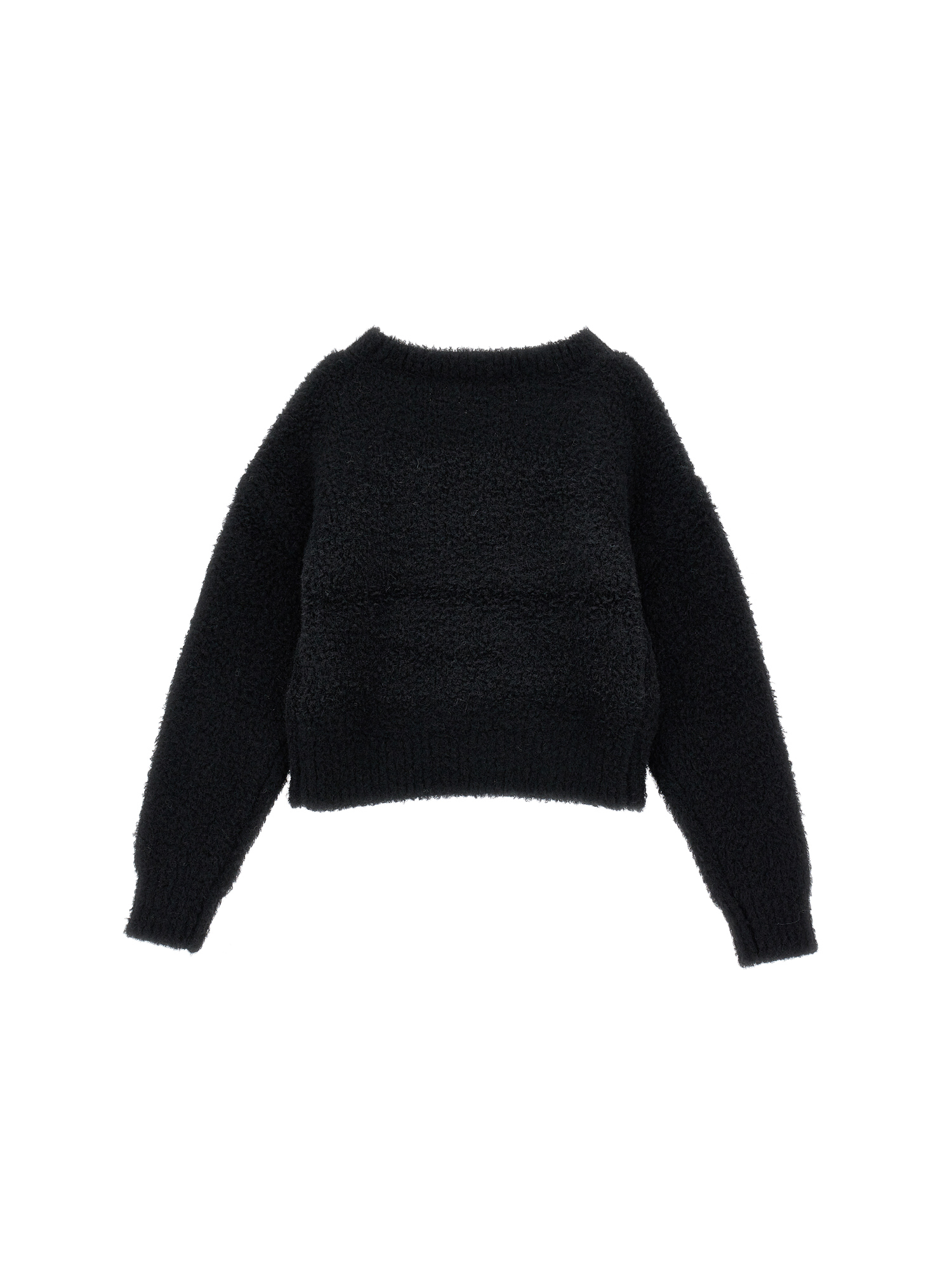 Shop Chiara Ferragni Cf Eyestar Plush Sweater In Black