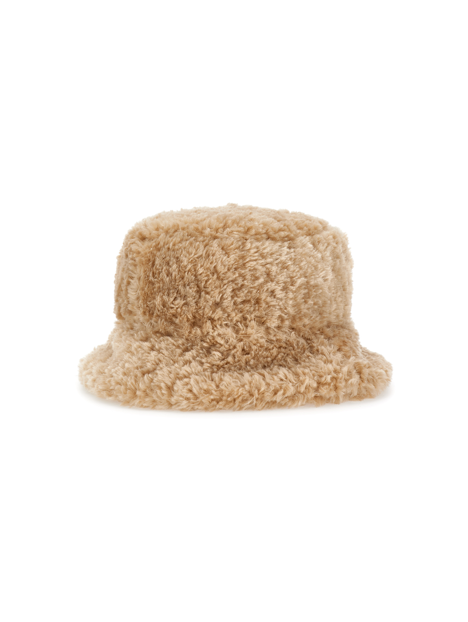 Monnalisa Plush Hat In Beige