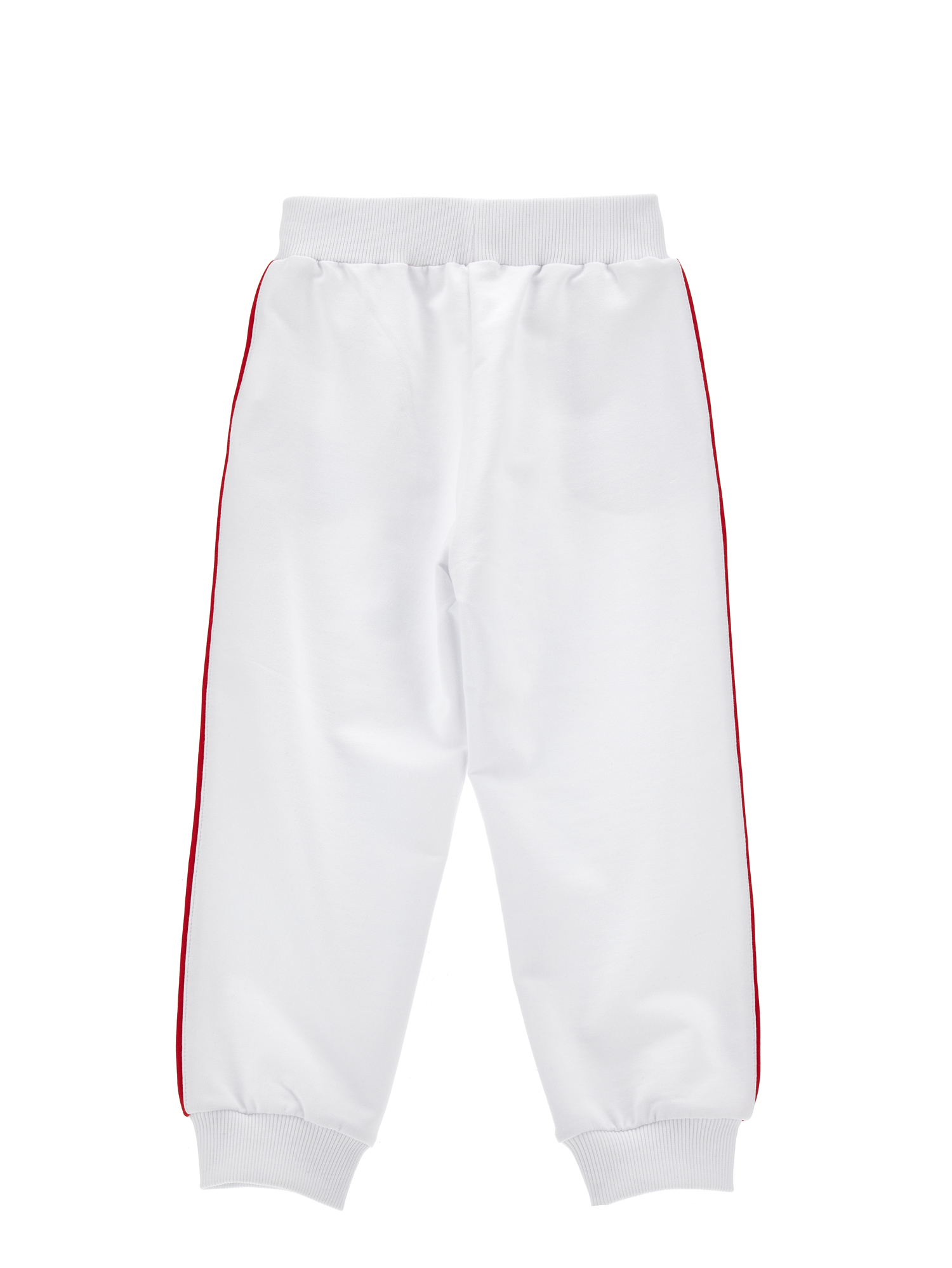 Monnalisa Sequinned-strawberry Track Pants In White