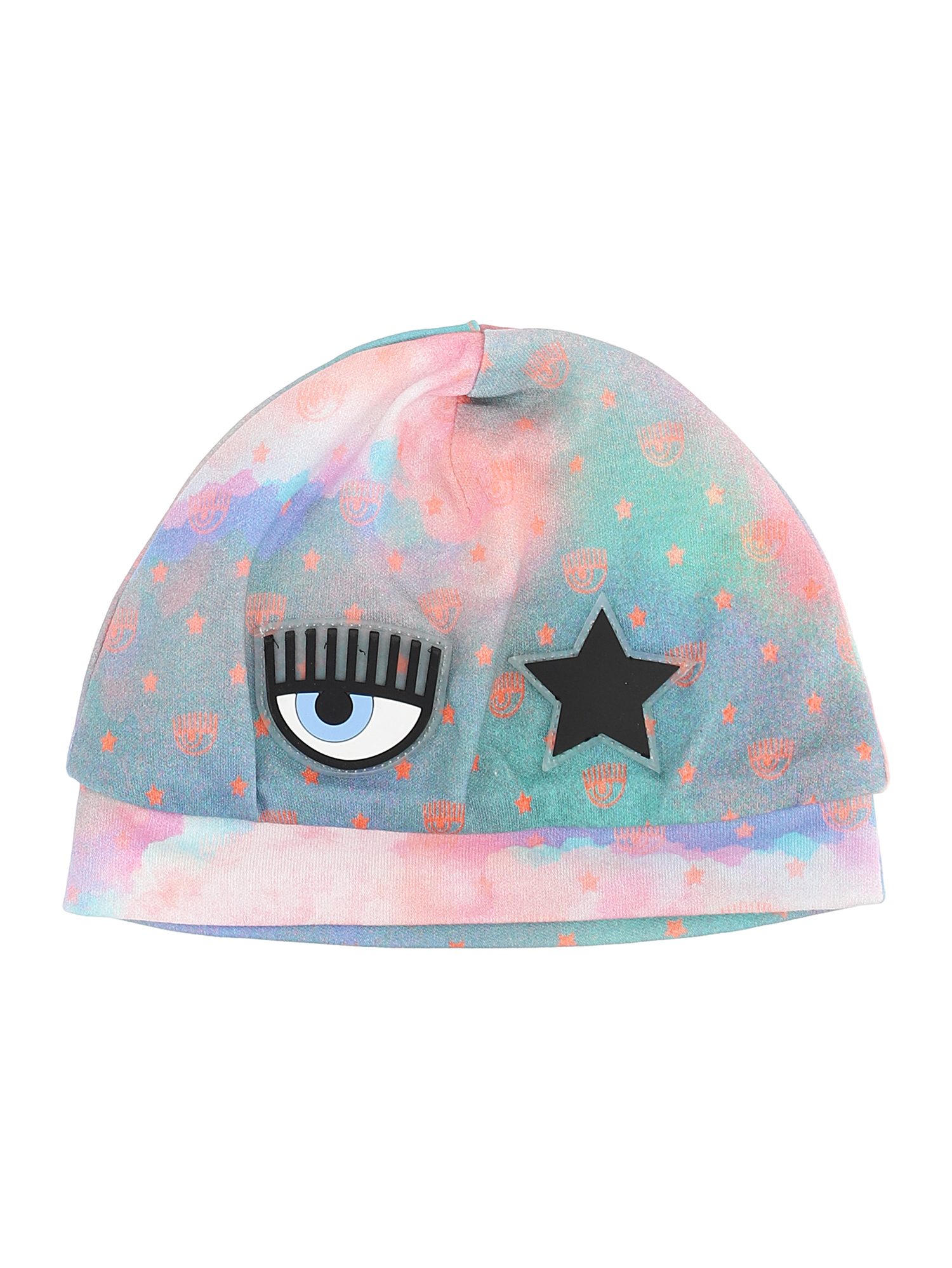 Chiara Ferragni Kids'   Cf Gold Bonnet In Multicolor