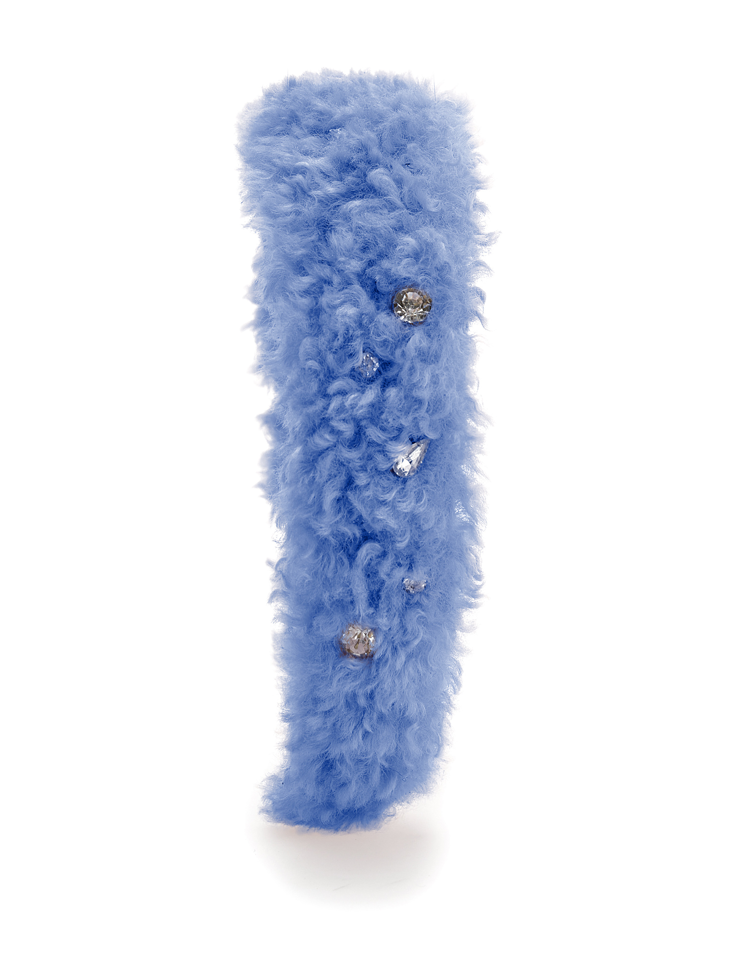 Monnalisa Plush Headband In Bluestone