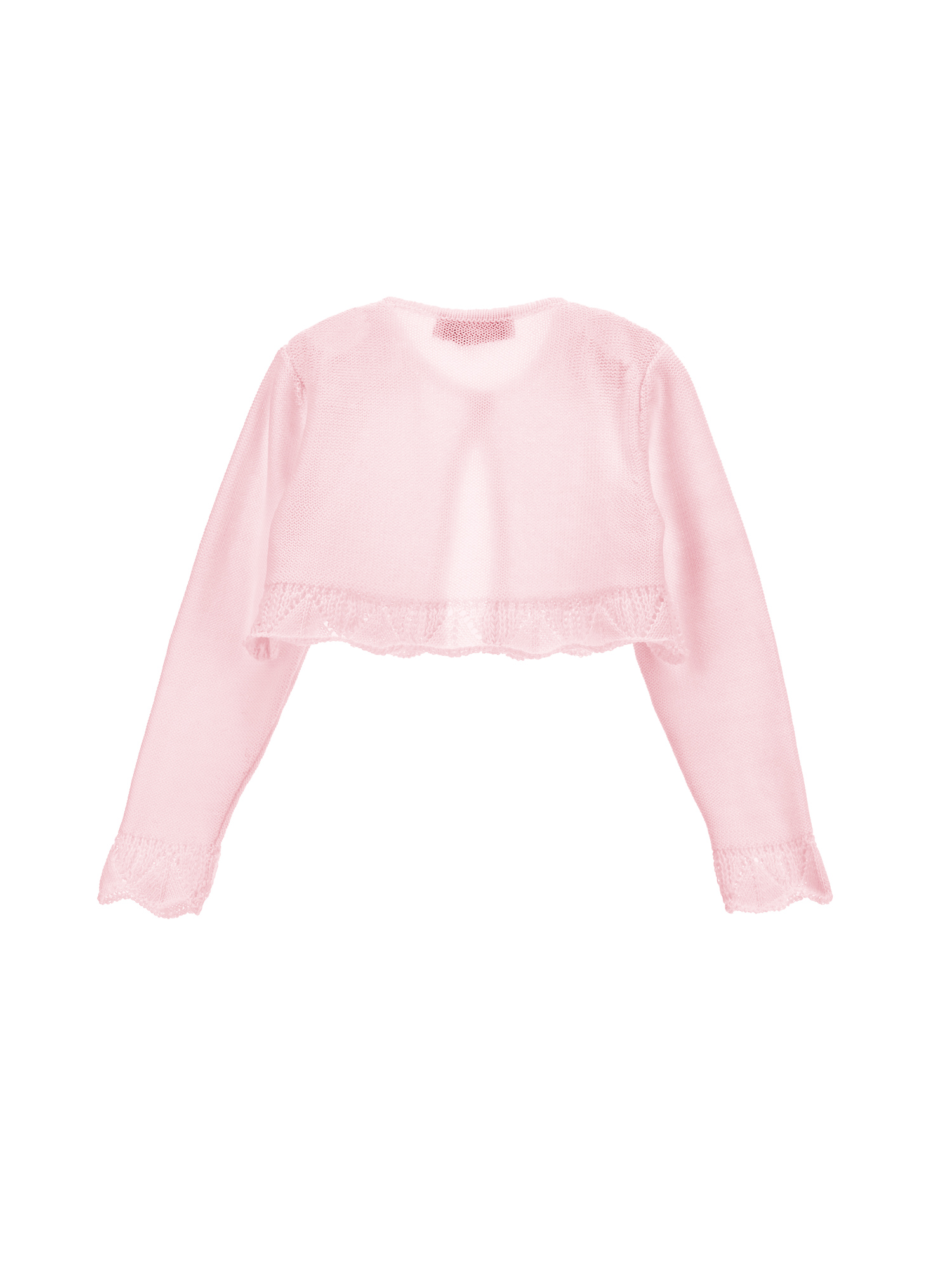 Monnalisa Cotton Cardigan In Rosa Fairy Tale