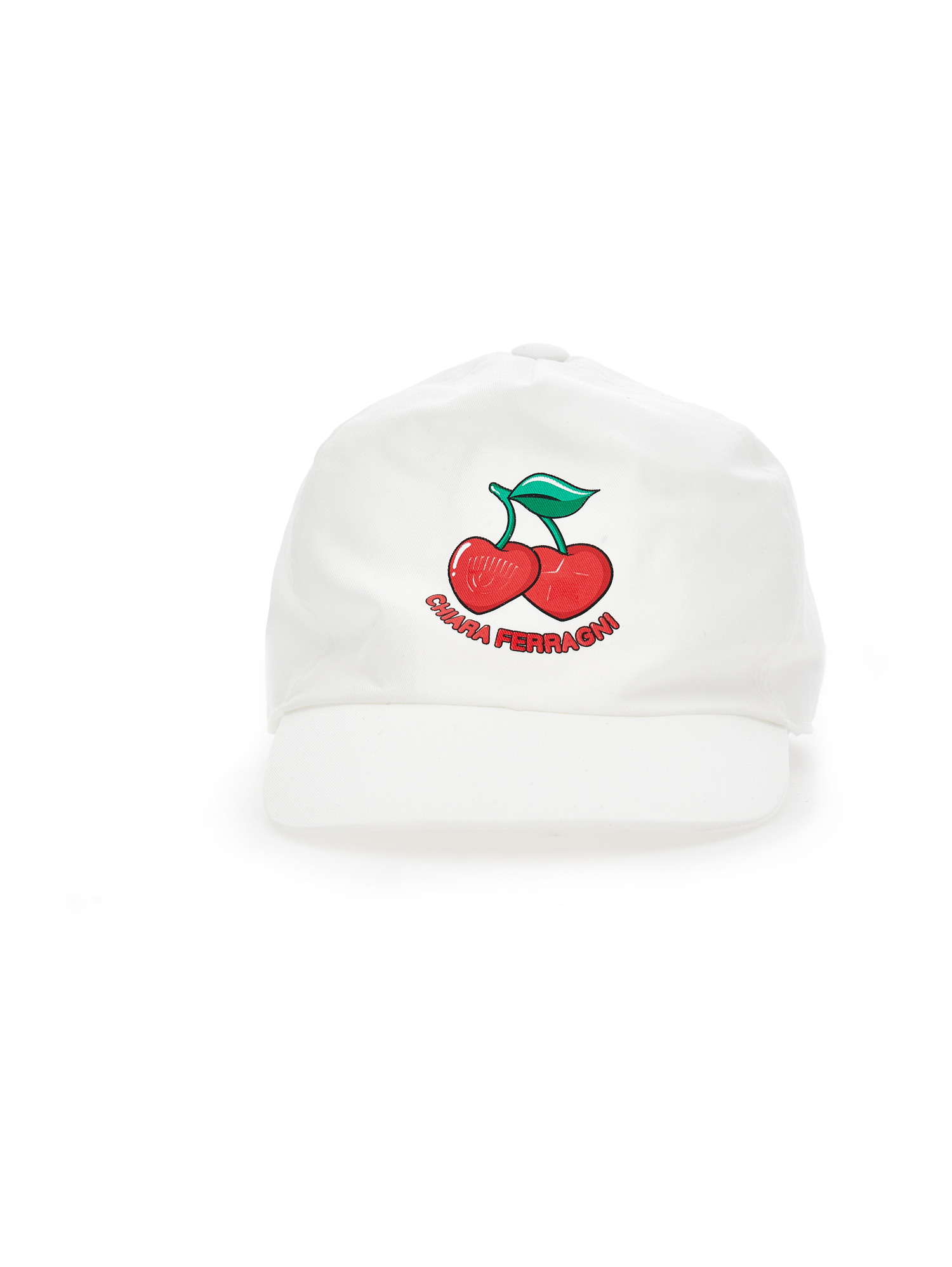 Shop Chiara Ferragni Cfcherryprint Baseball Cap In White