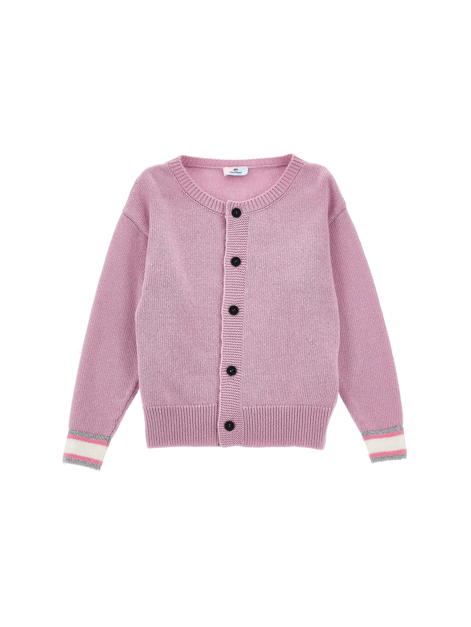 Chiara Ferragni Cf Iconic Logo Cashmere Blend Cardigan In Fairy Tale