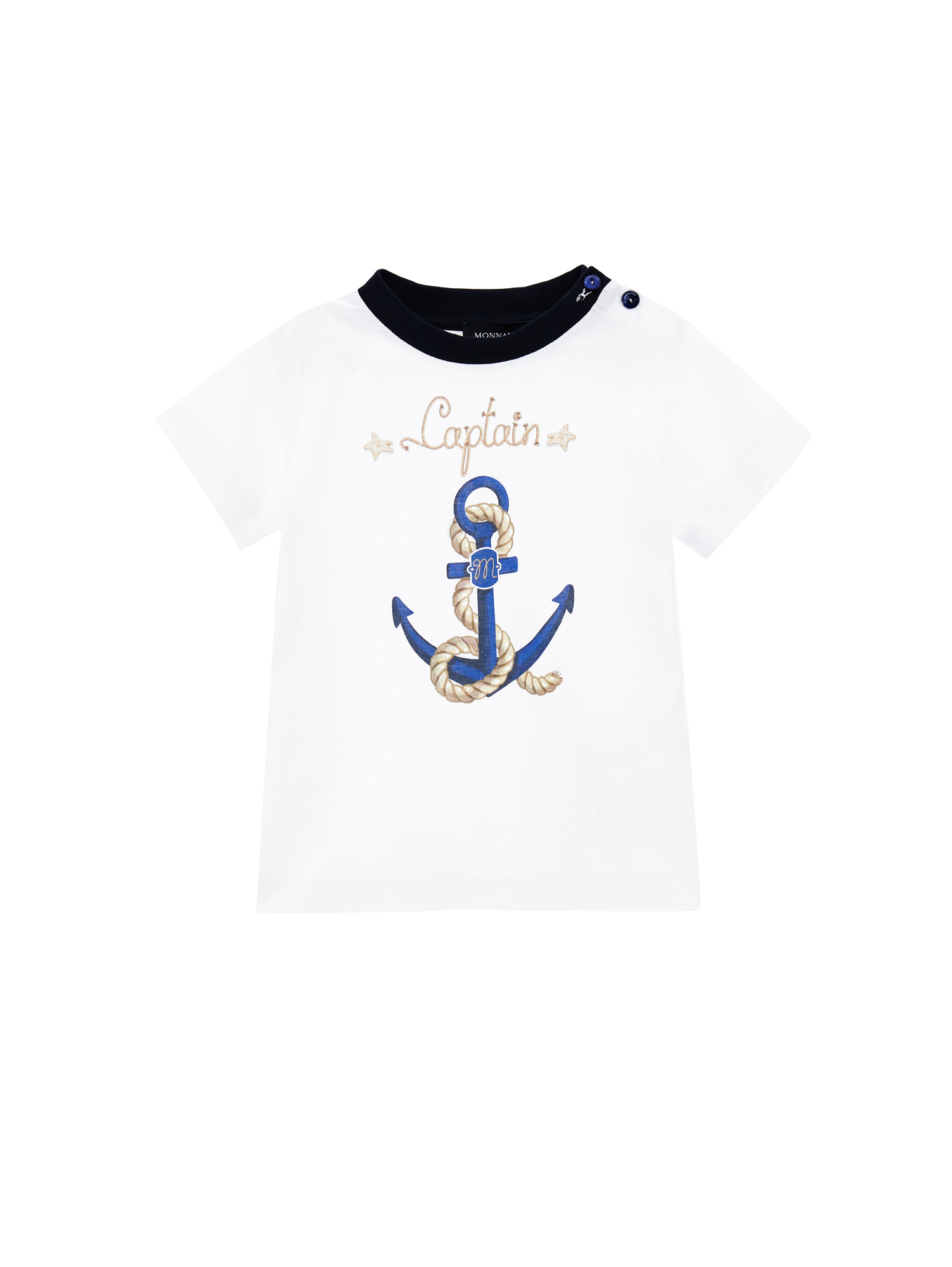 Monnalisa Babies'   Jersey Sailor T-shirt In White
