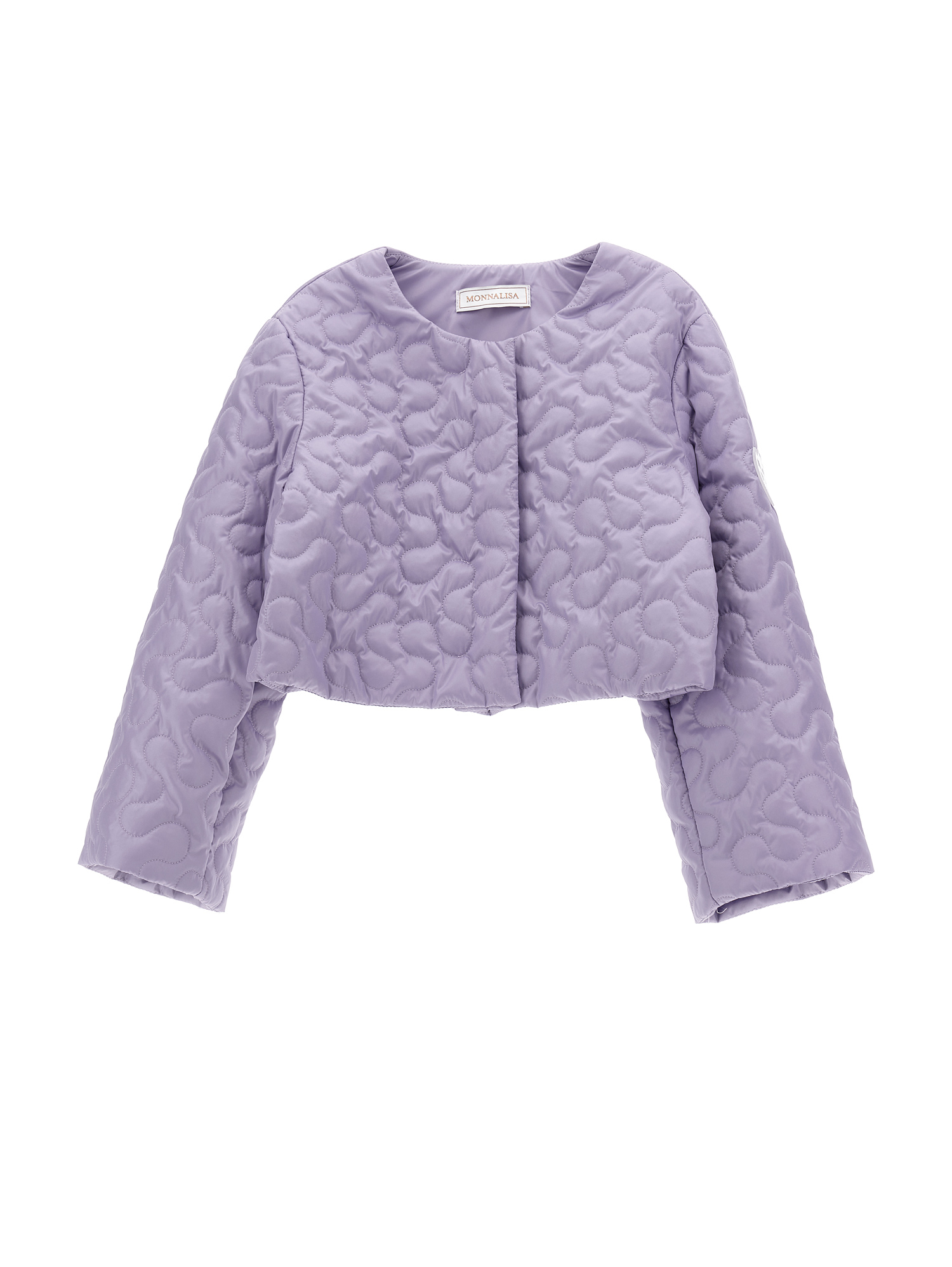 Monnalisa Extra Light Quilted Jacket In Wisteria