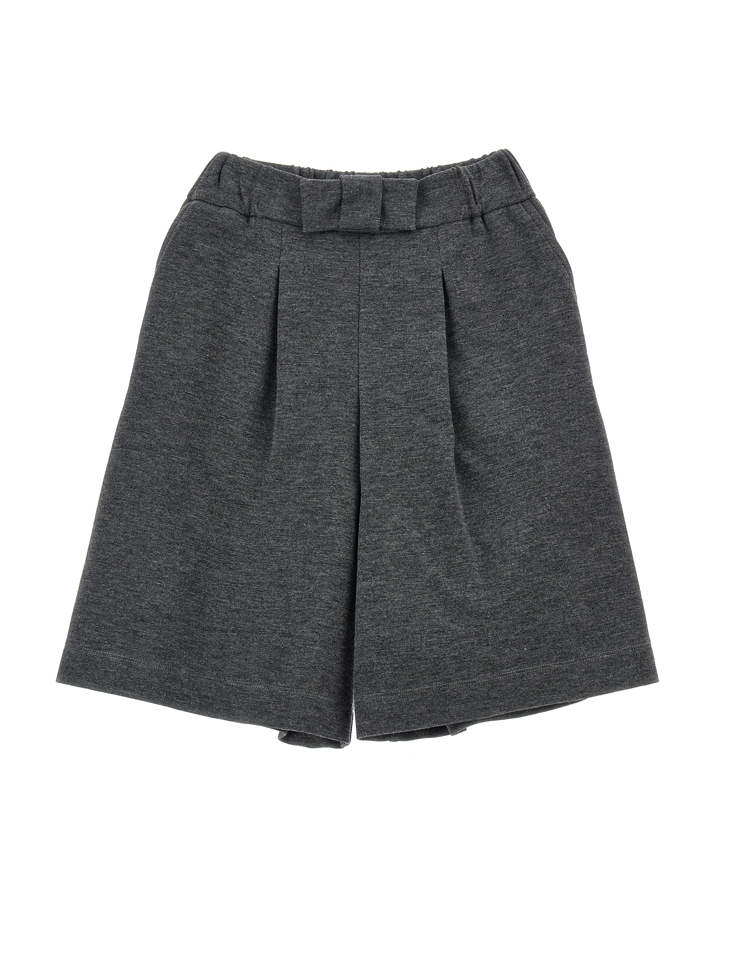 Monnalisa Kids'   Milano Stitch Bermuda Shorts In Medium Grey