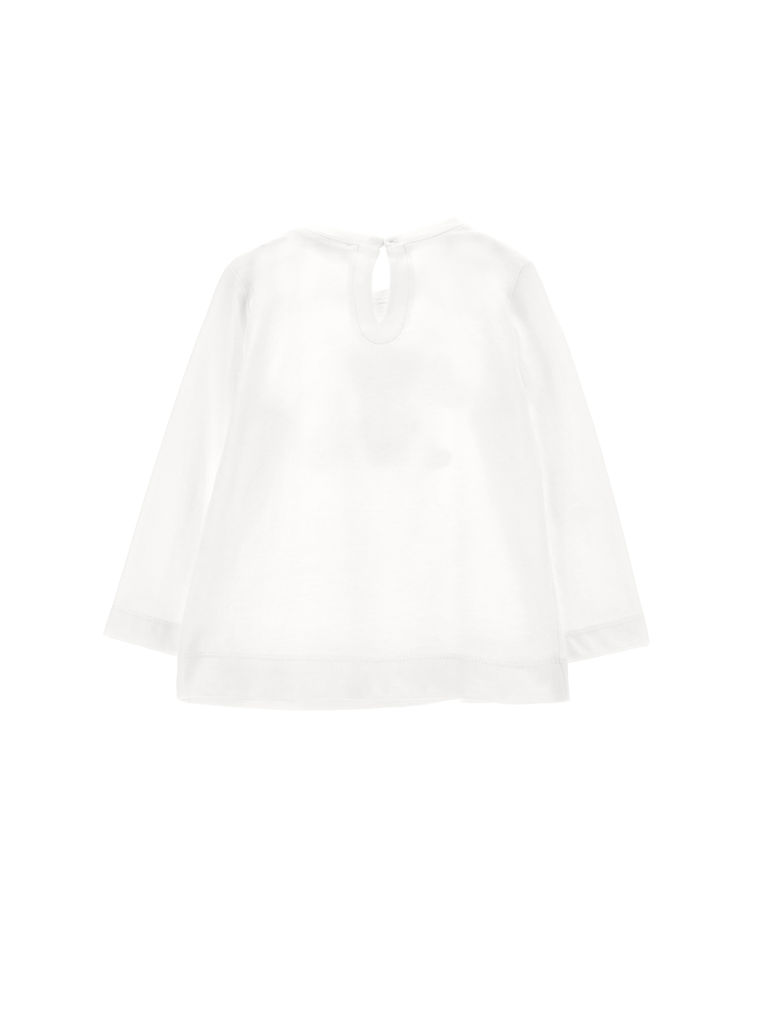 Monnalisa Sweet Treats Print Jersey T-shirt In Cream
