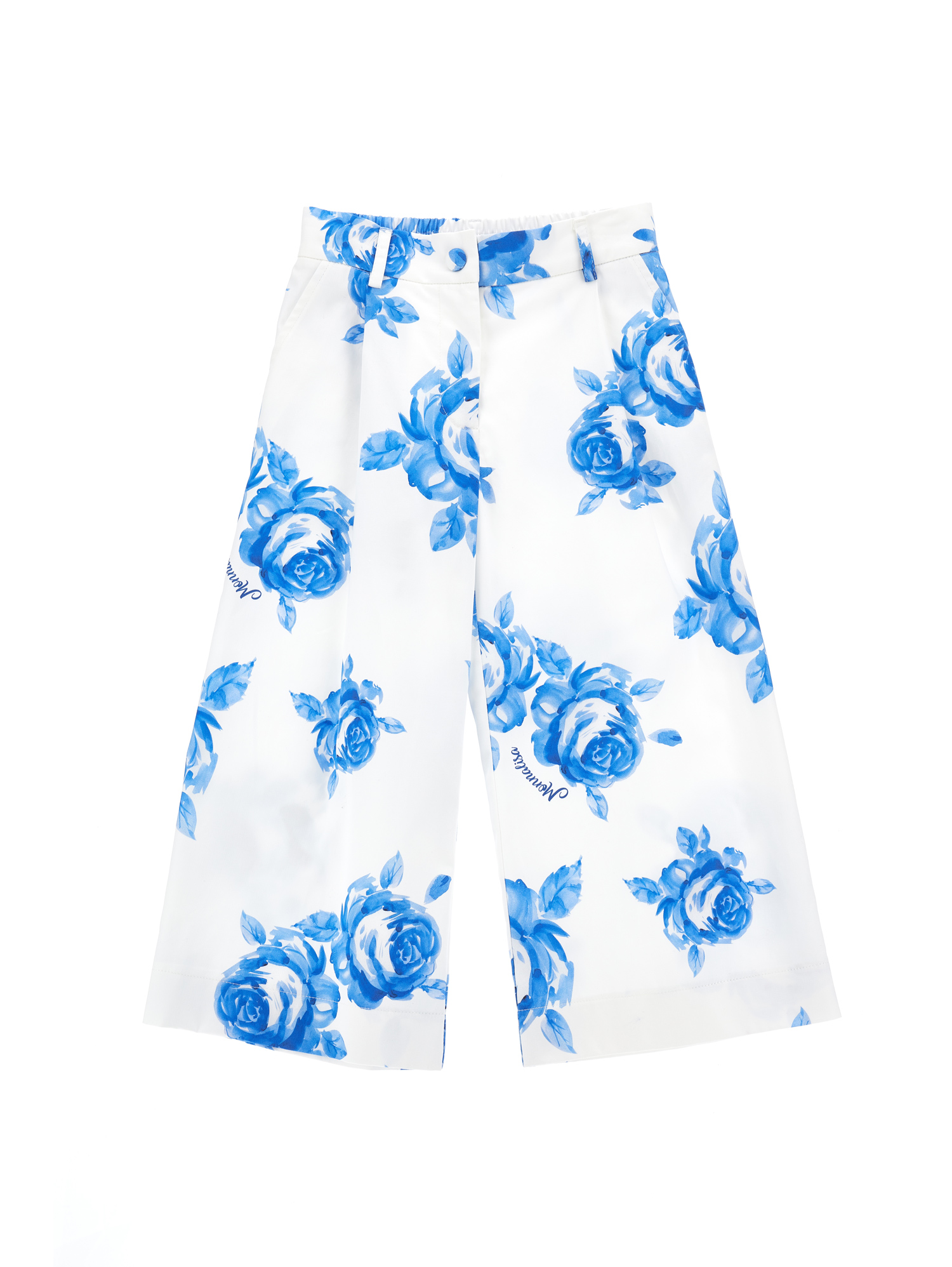 Monnalisa floral-print elasticated-waistband shorts - White